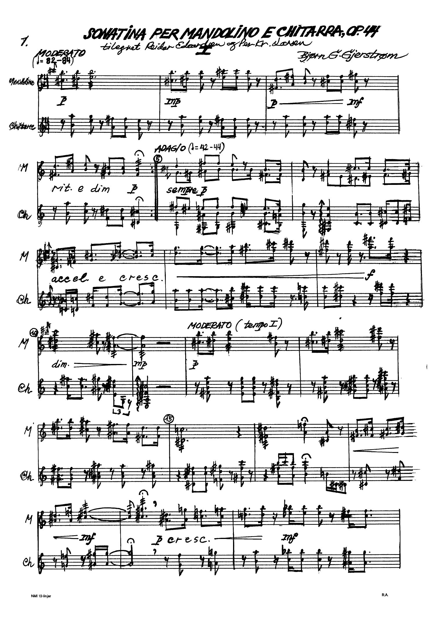 Sonatina per mandolino e chitarra, op. 44