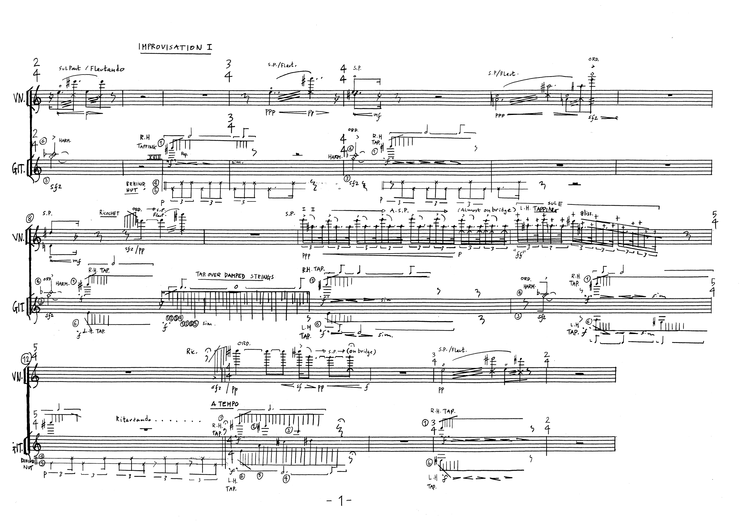 Between Two - For Guitar and Violin - Image 3