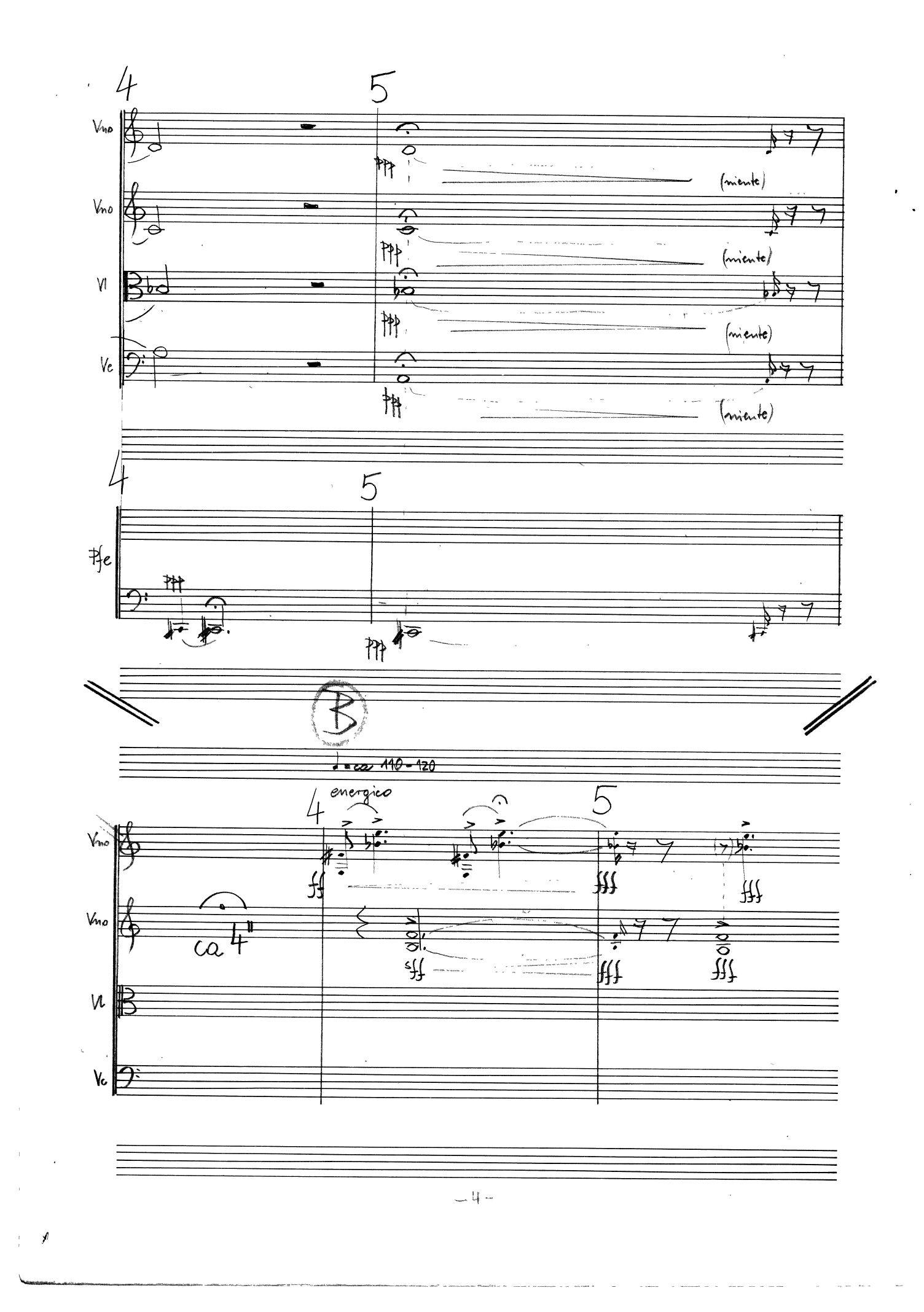 Fantasie - Per pfe, vno I, vno II, vl, vc - Image 6