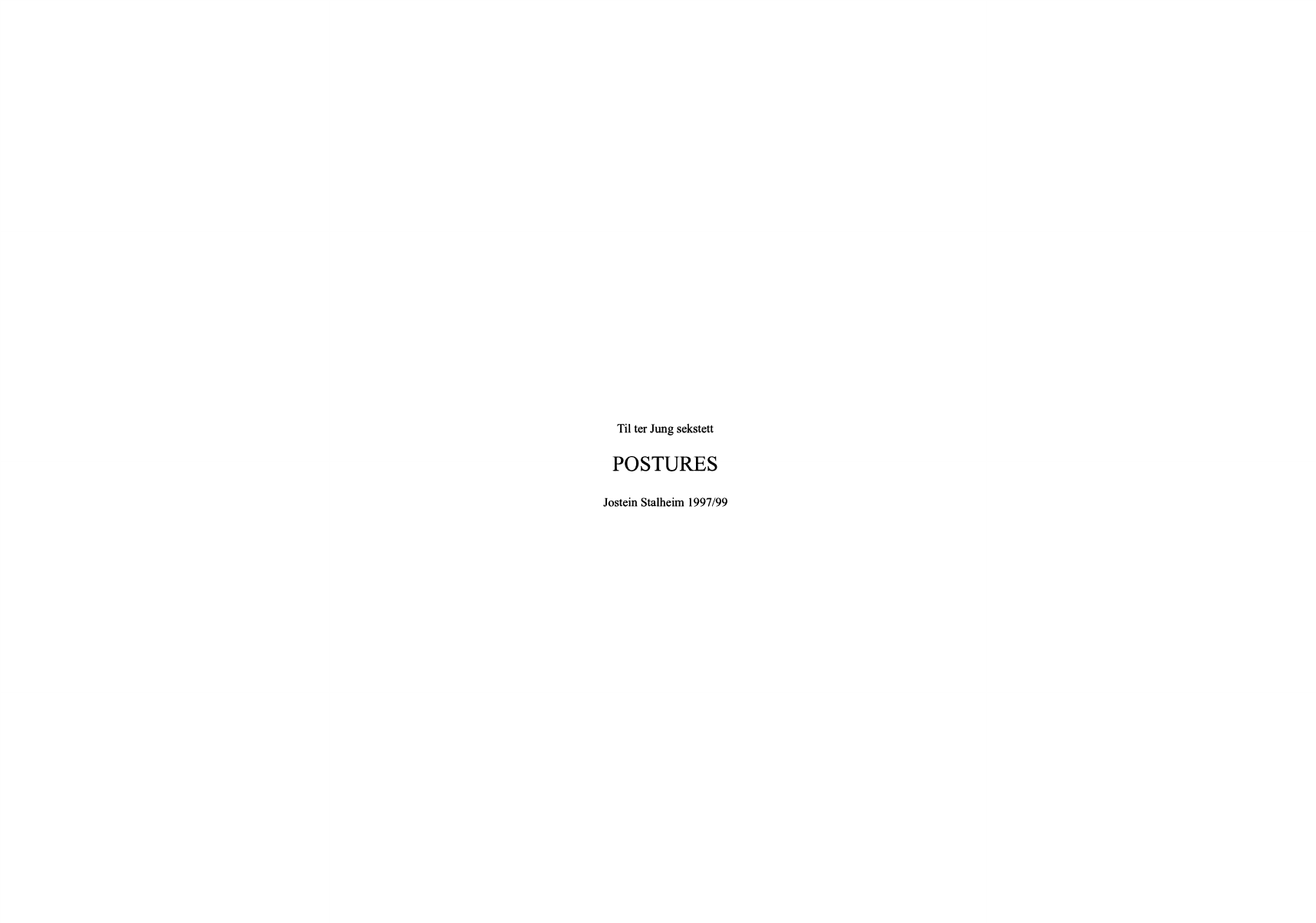 Postures - String Sextett