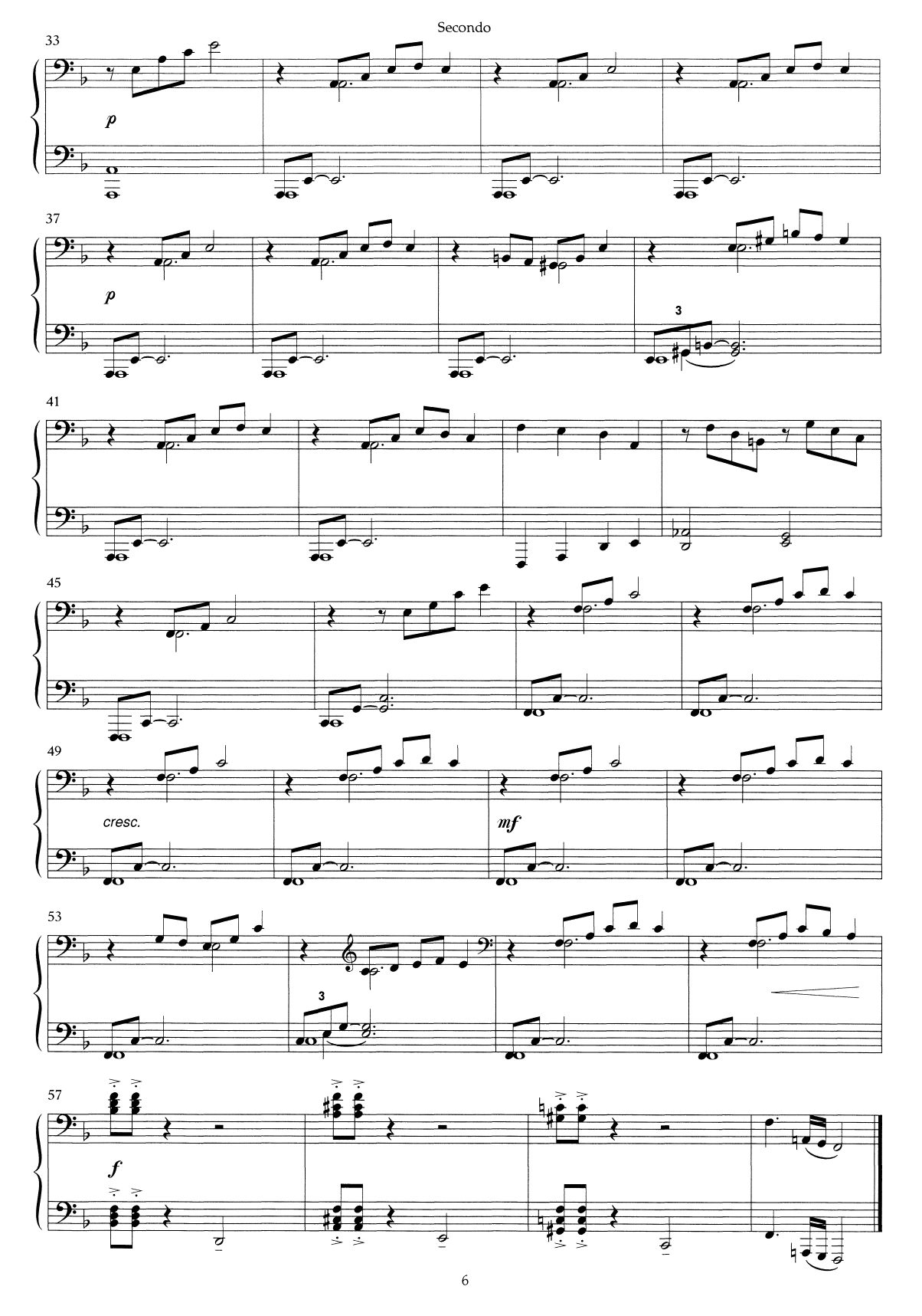 A Glitter in the Mountain - Little suite on Norwegian folk tunes : For piano duet, Op. 55 - Image 6