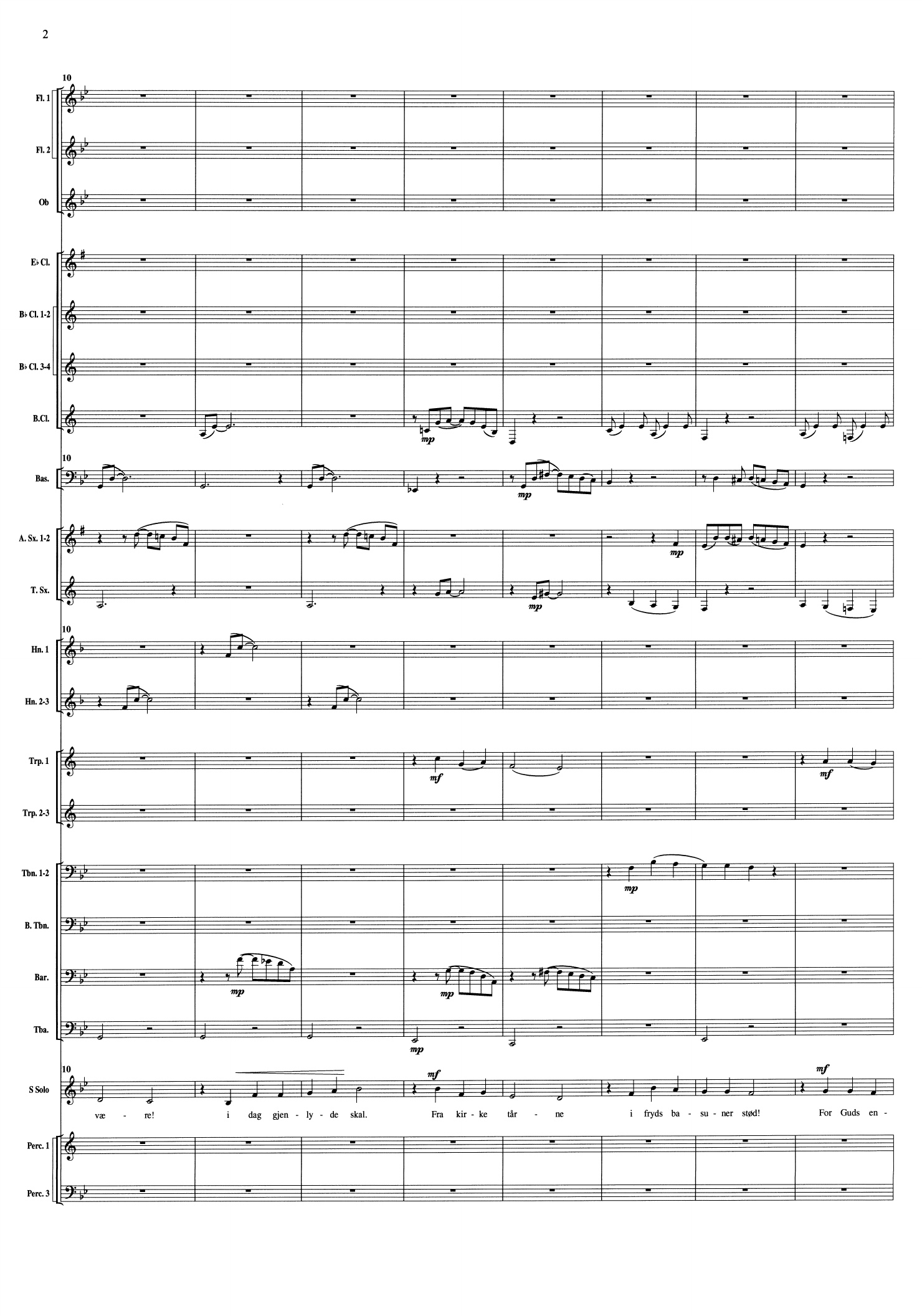3 Landsstadsalmer - For sopran solo og janitsjarkorps - Bilde 4