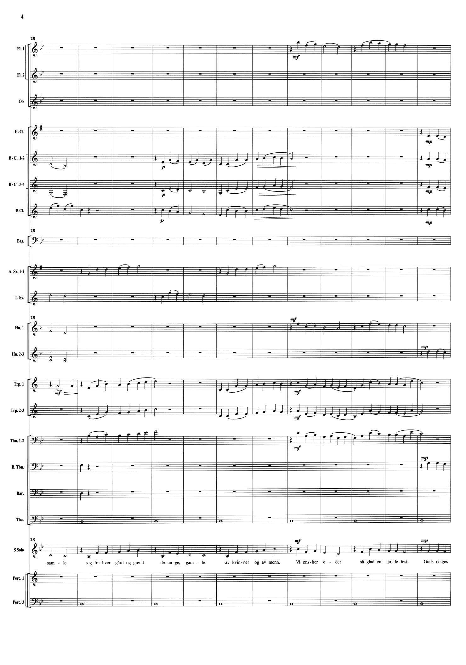 3 Landsstadsalmer - For sopran solo og janitsjarkorps - Bilde 6