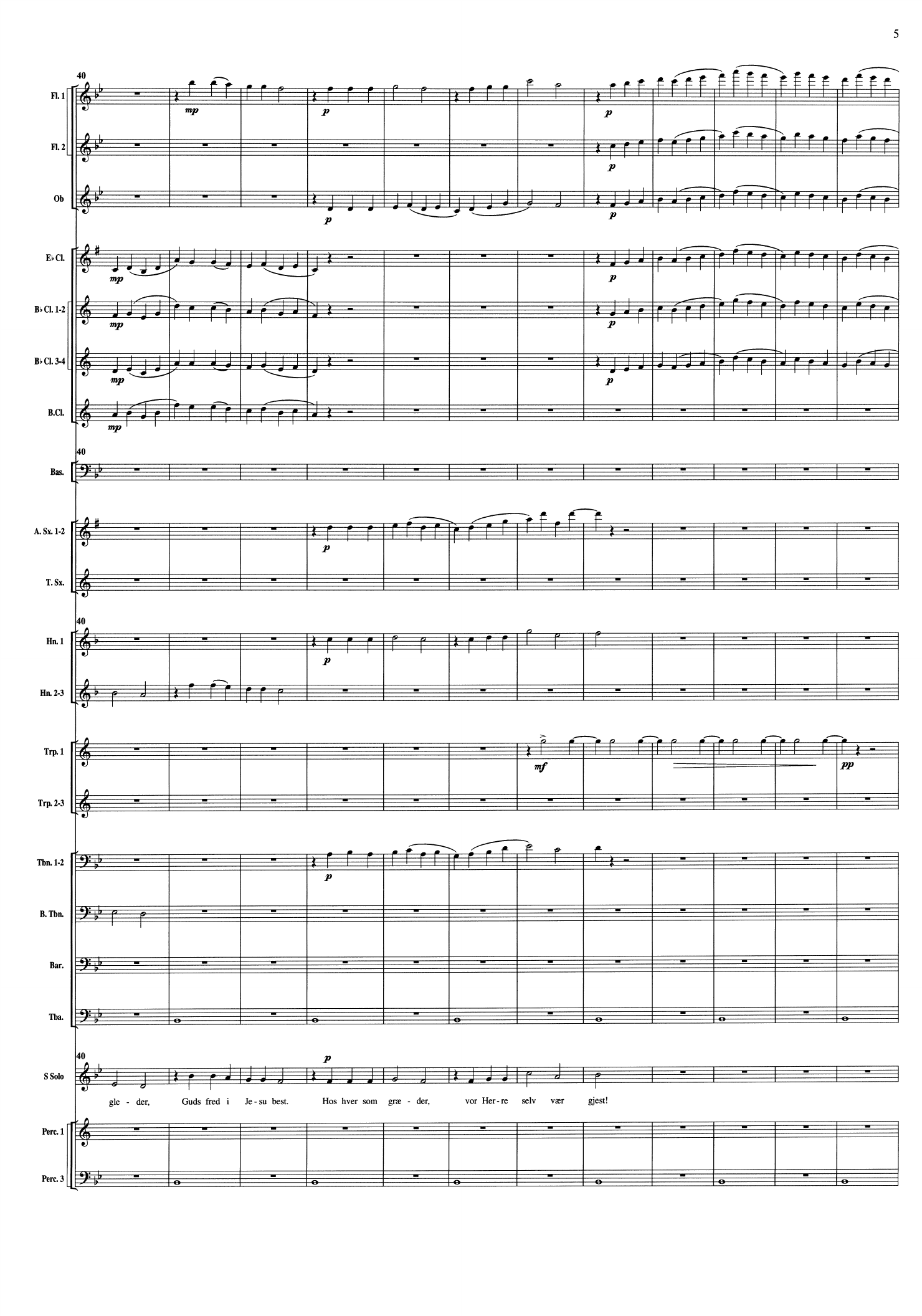 3 Landsstadsalmer - For sopran solo og janitsjarkorps - Bilde 7
