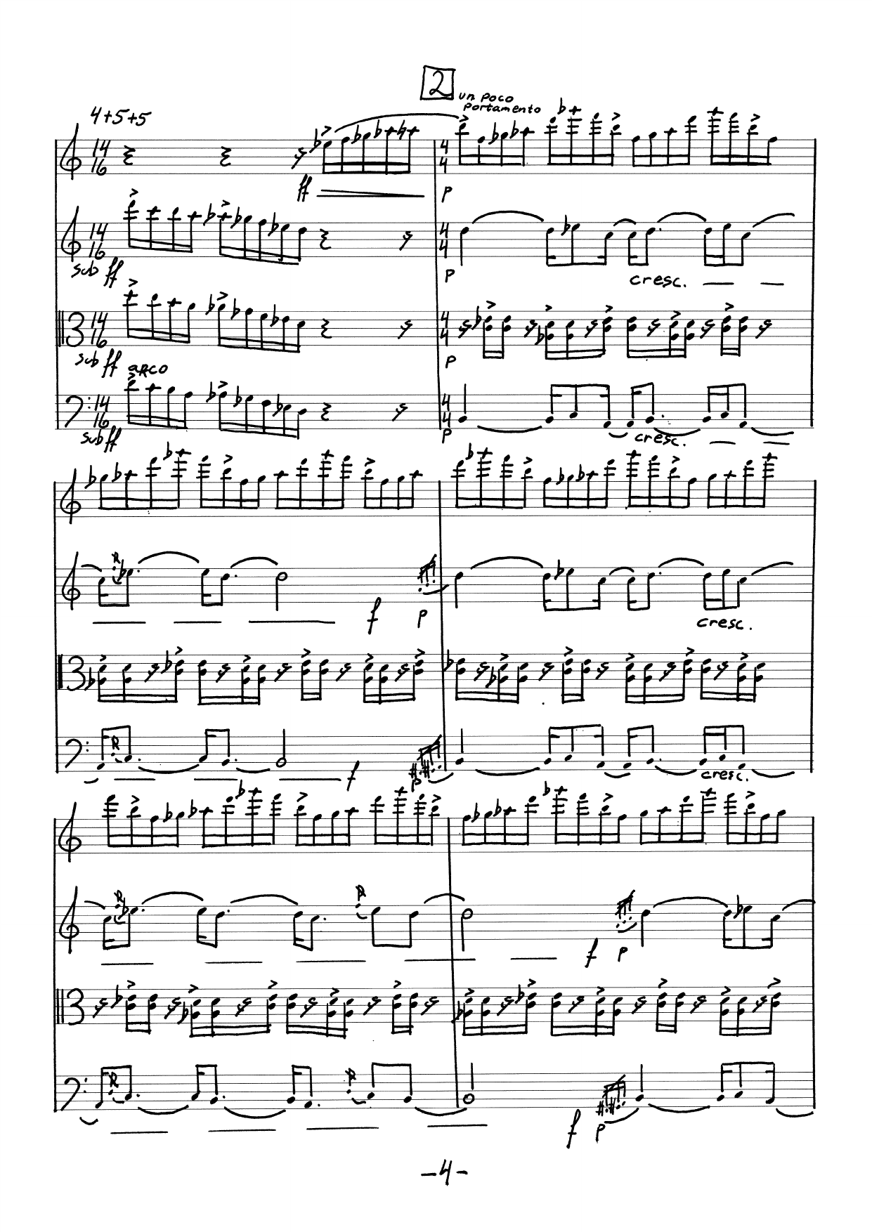 Quartet for Flute, Violin, Viola and Cello - Image 4