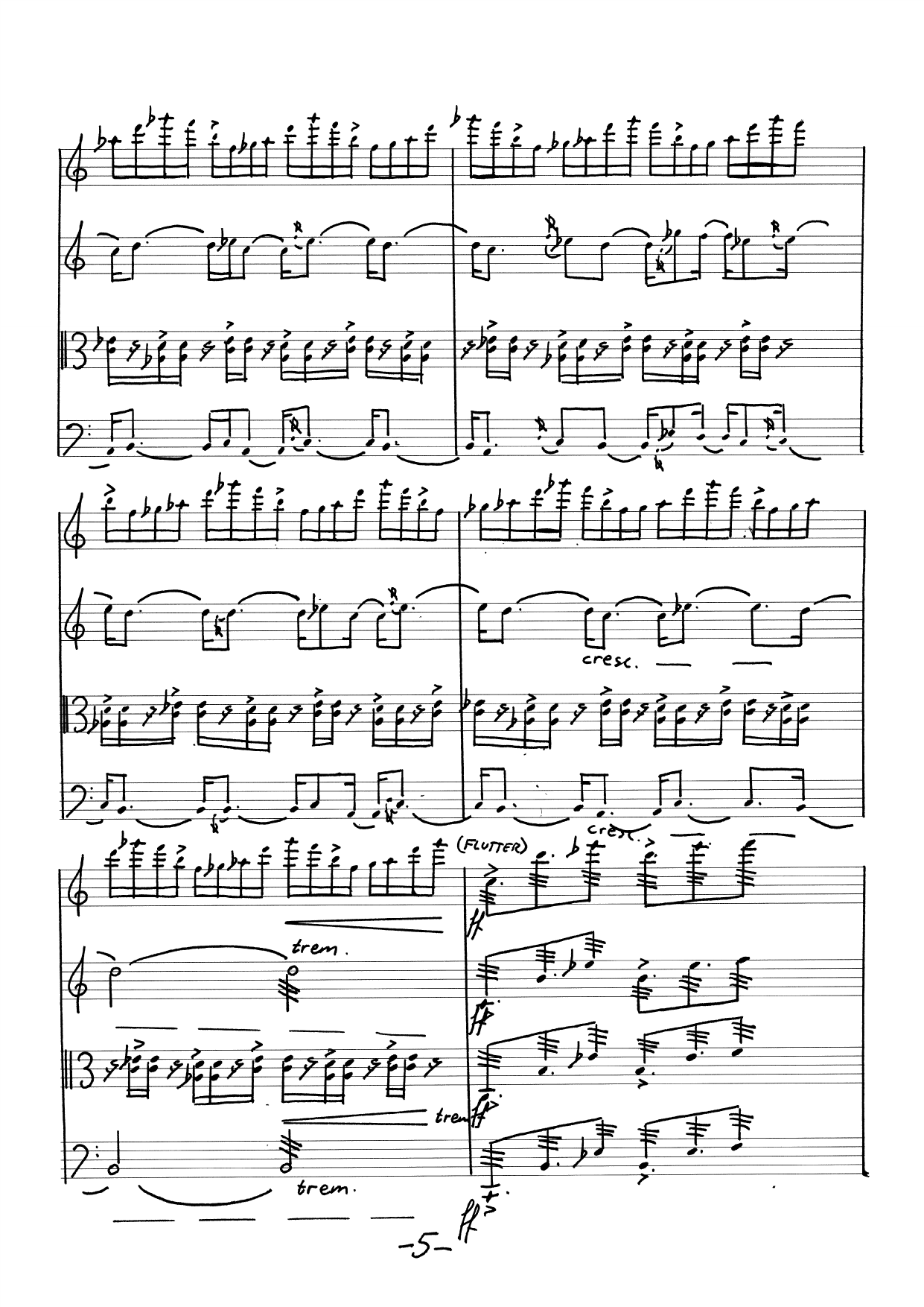 Quartet for Flute, Violin, Viola and Cello - Image 5