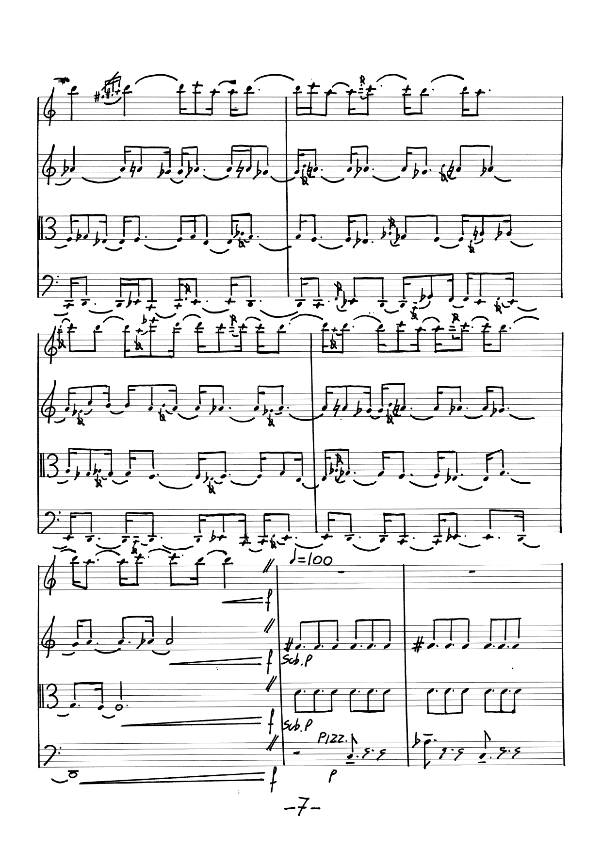 Quartet for Flute, Violin, Viola and Cello - Image 7