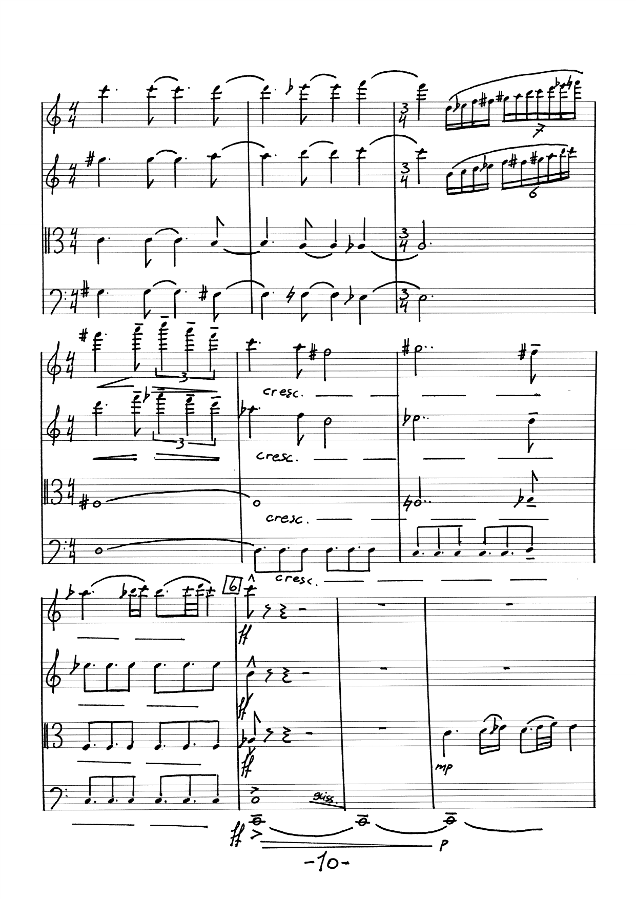 Quartet for Flute, Violin, Viola and Cello - Image 10