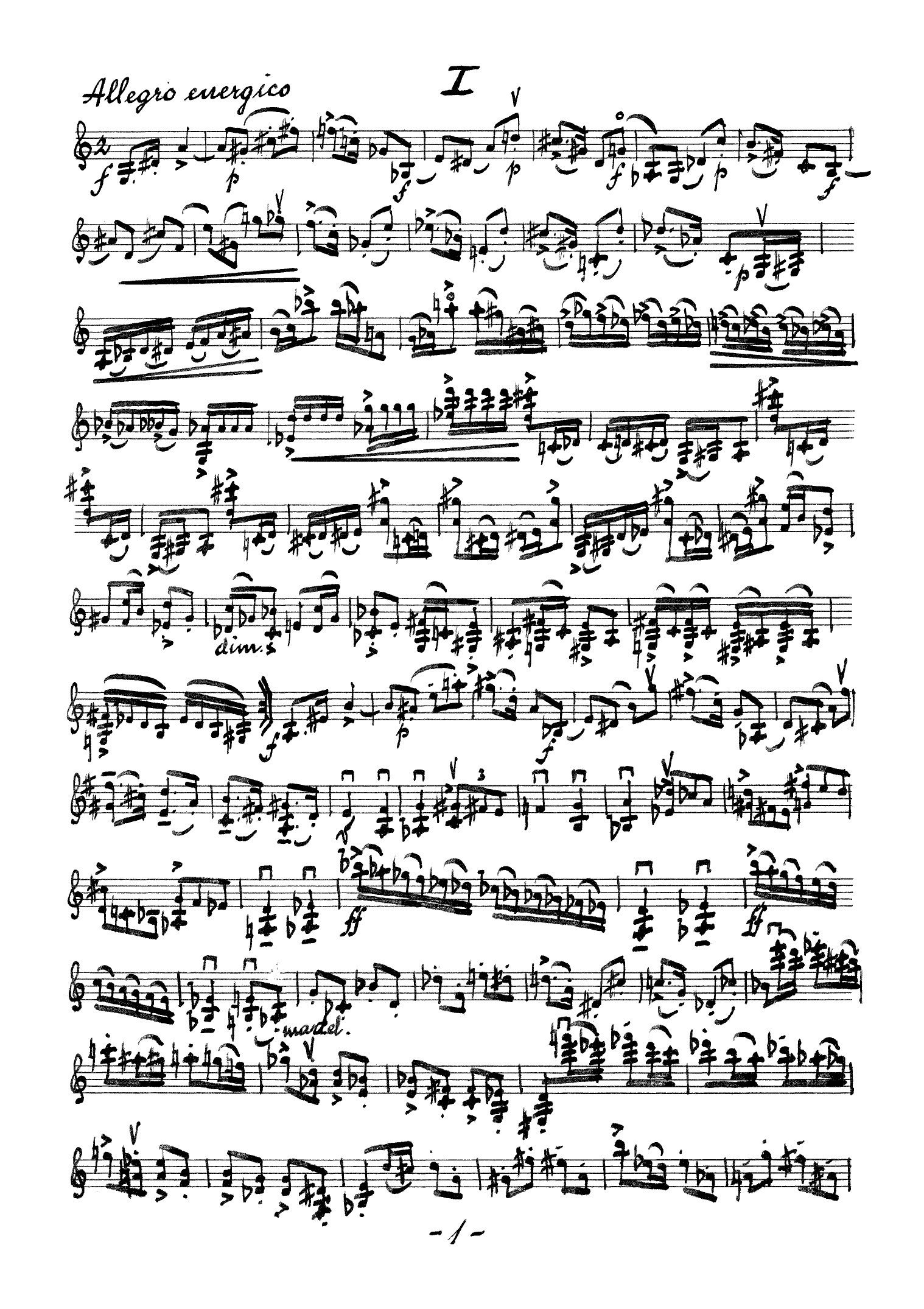 Sonata No. 1 for Violin - Image 2