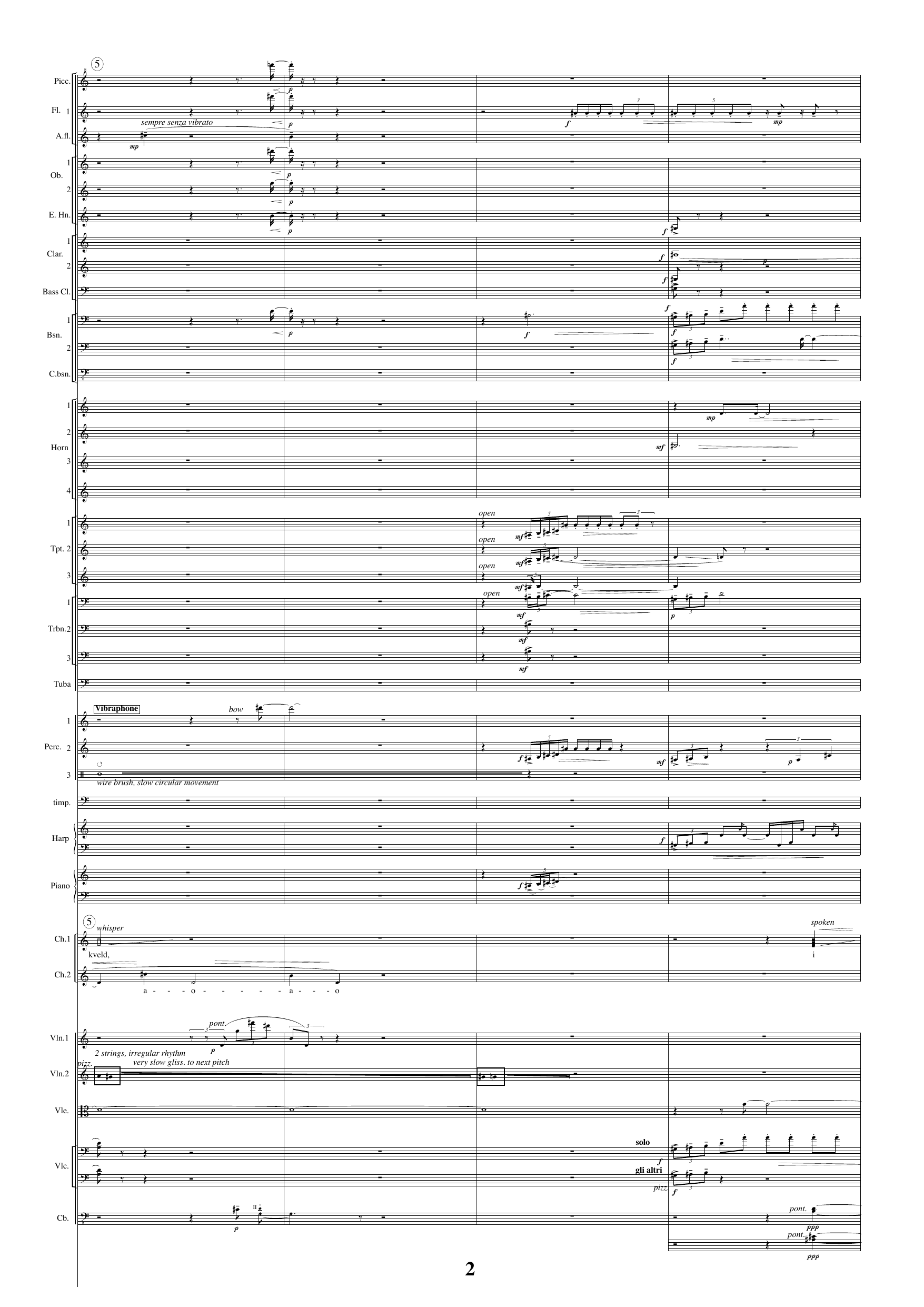 Wind Songs - For Choir and Symphony Orchestra - Bilde 6