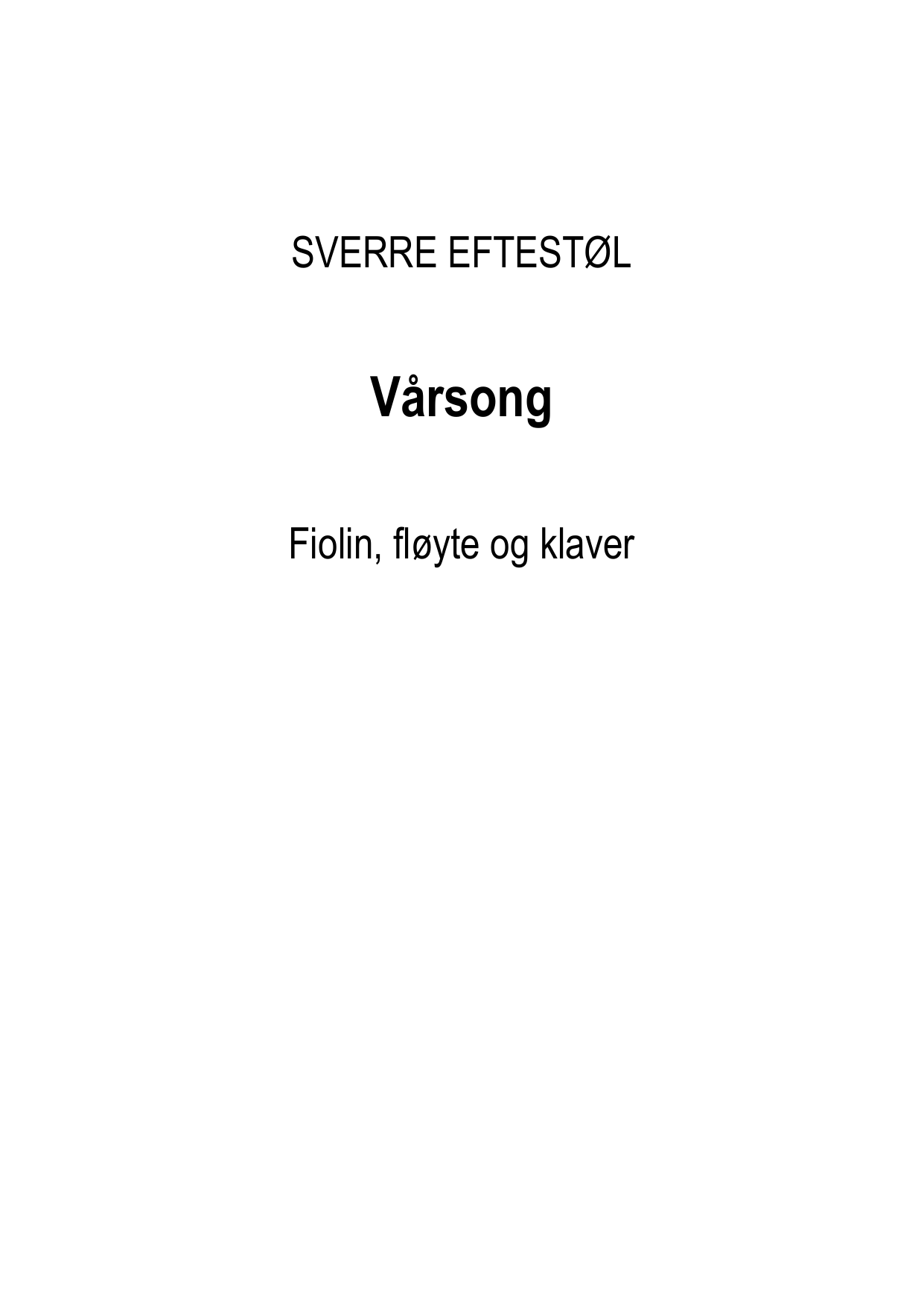 Vårsong