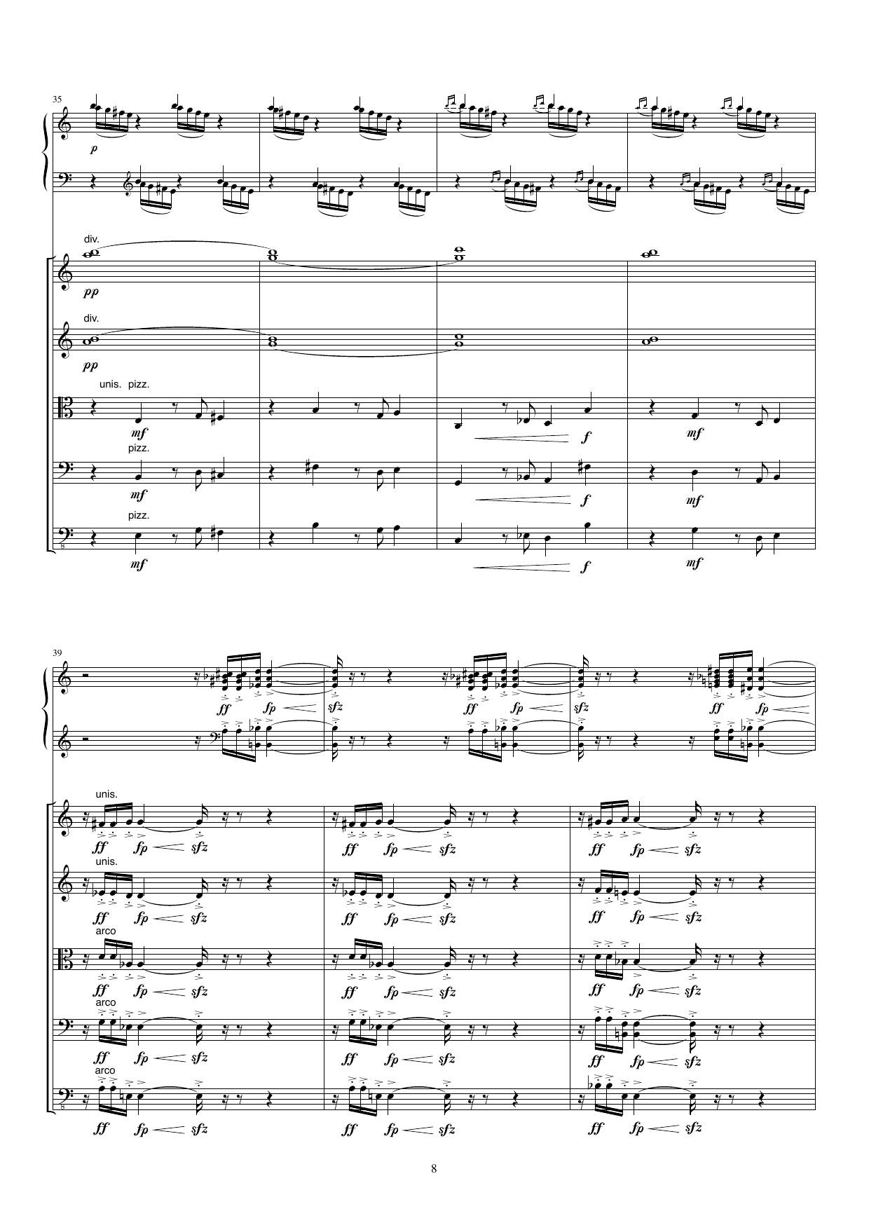 Concertino for akkordeon og strykeorkester - In memoriam Johan Kvandal, op. 54 - Bilde 8