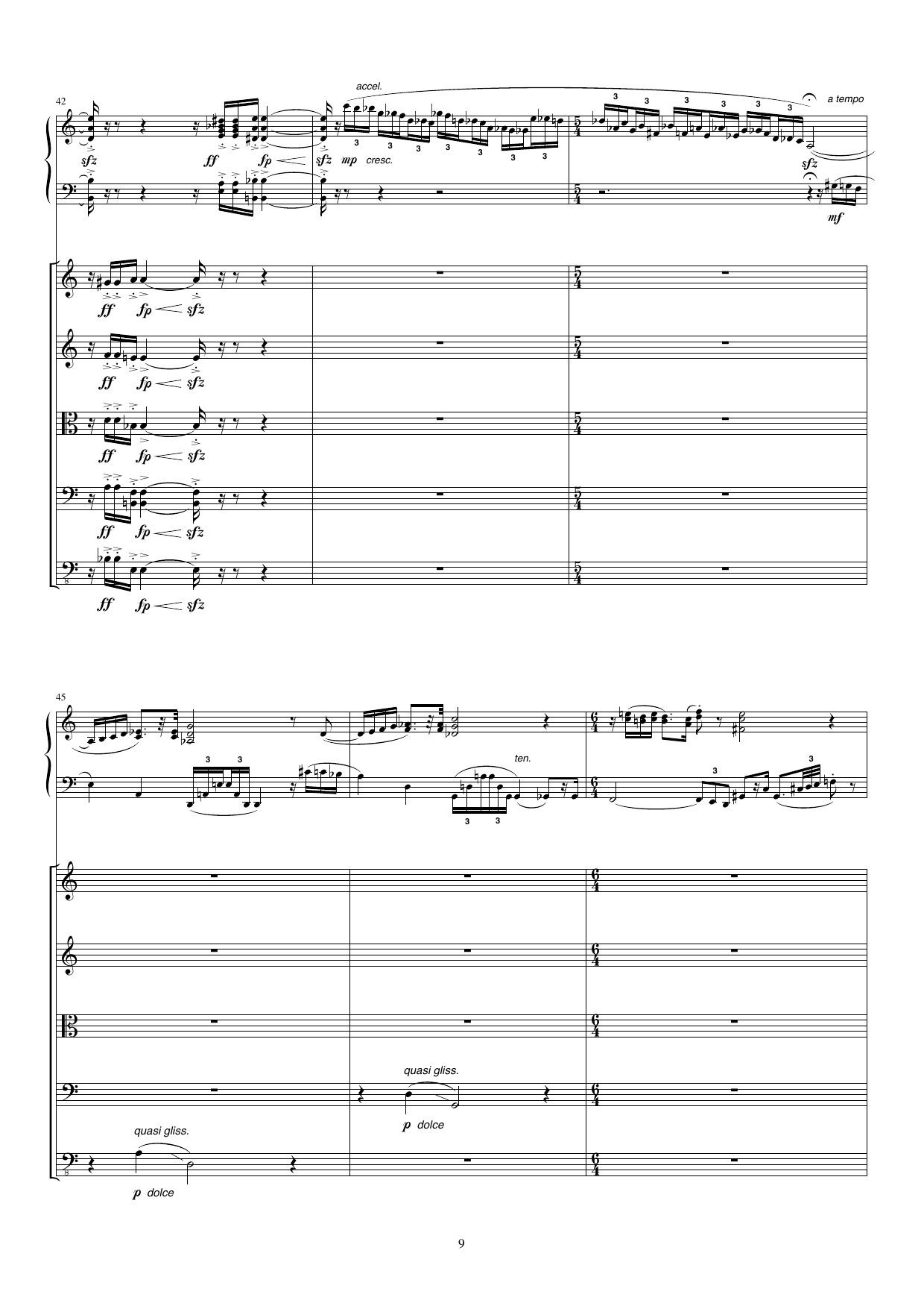 Concertino for akkordeon og strykeorkester - In memoriam Johan Kvandal, op. 54 - Bilde 9