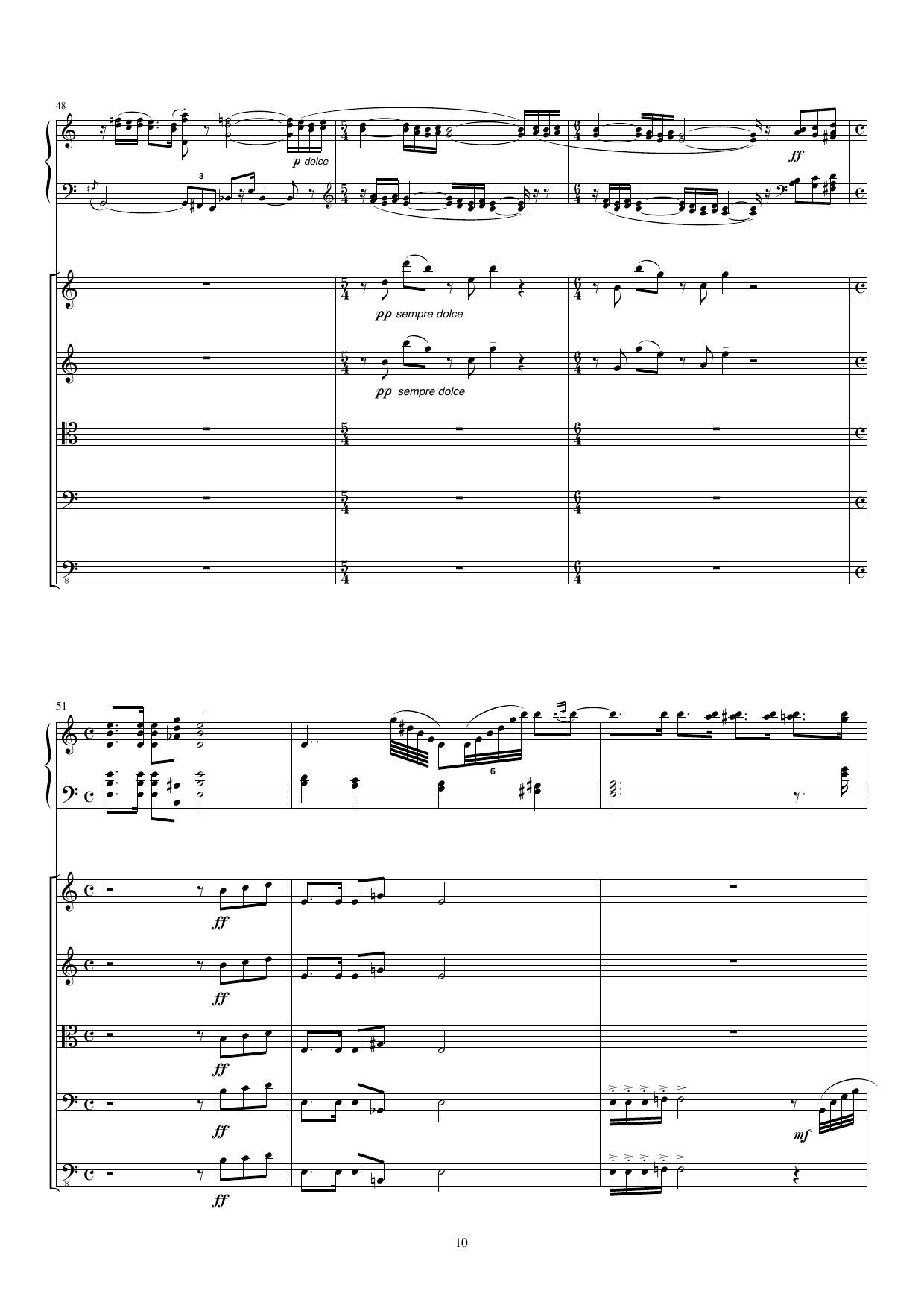 Concertino for akkordeon og strykeorkester - In memoriam Johan Kvandal, op. 54 - Bilde 10