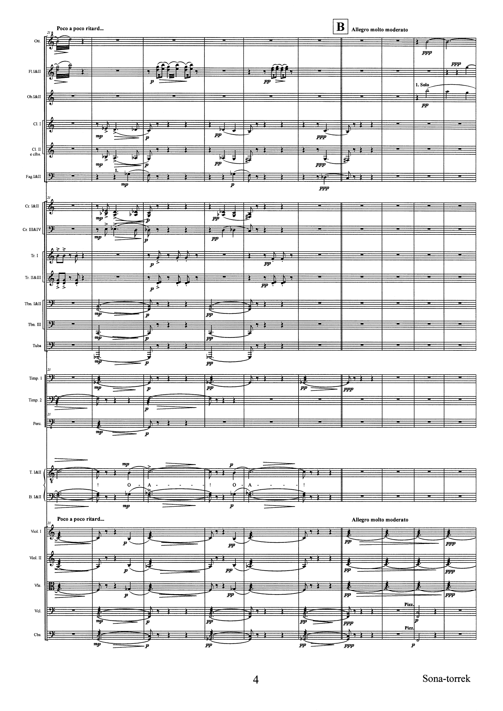 Sona-Torrek - Melodrama for ein skodespelar, mannskor og orkester, op. 90 - Image 6