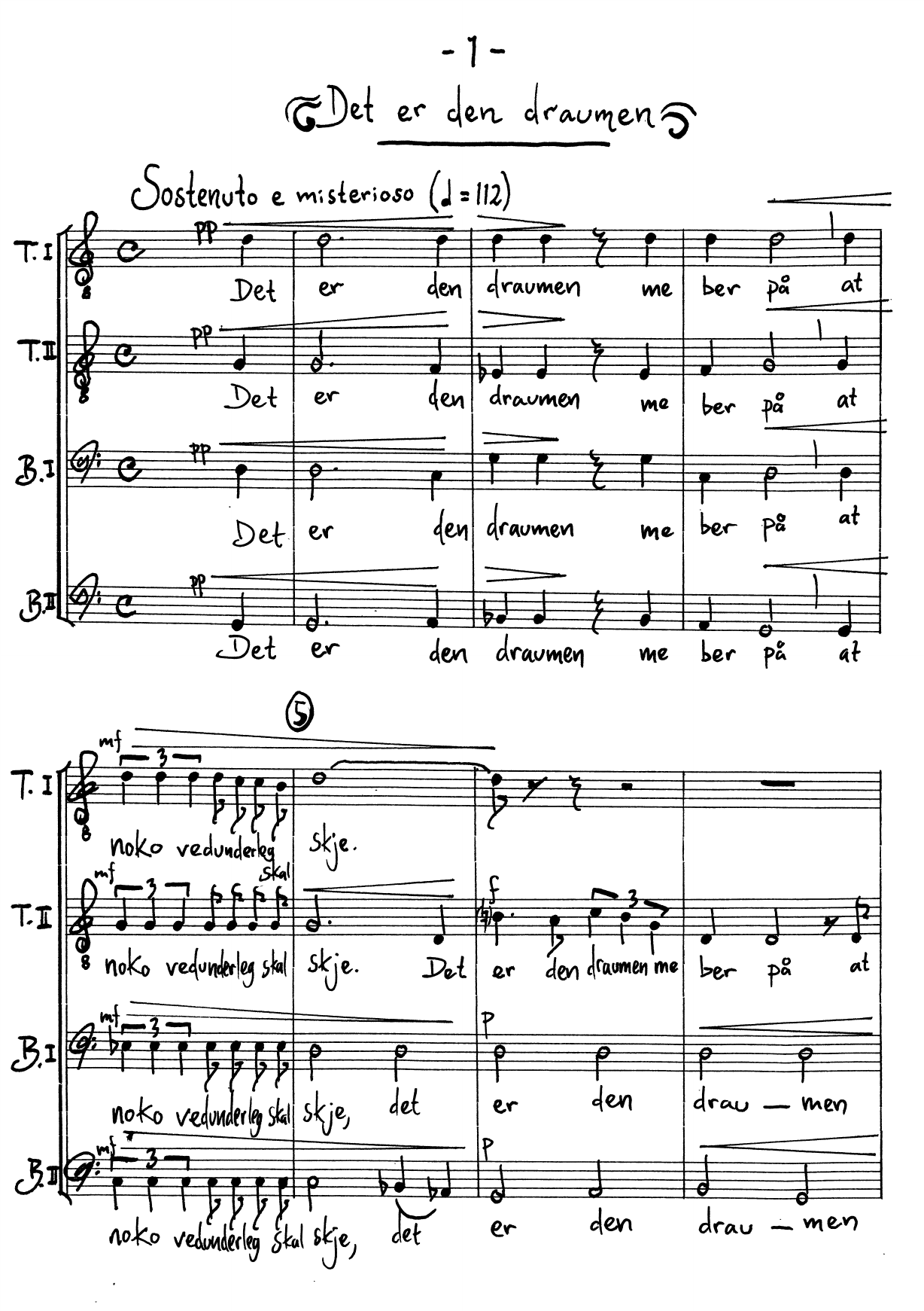 Sanger for mannskor, op. 25 - Image 3