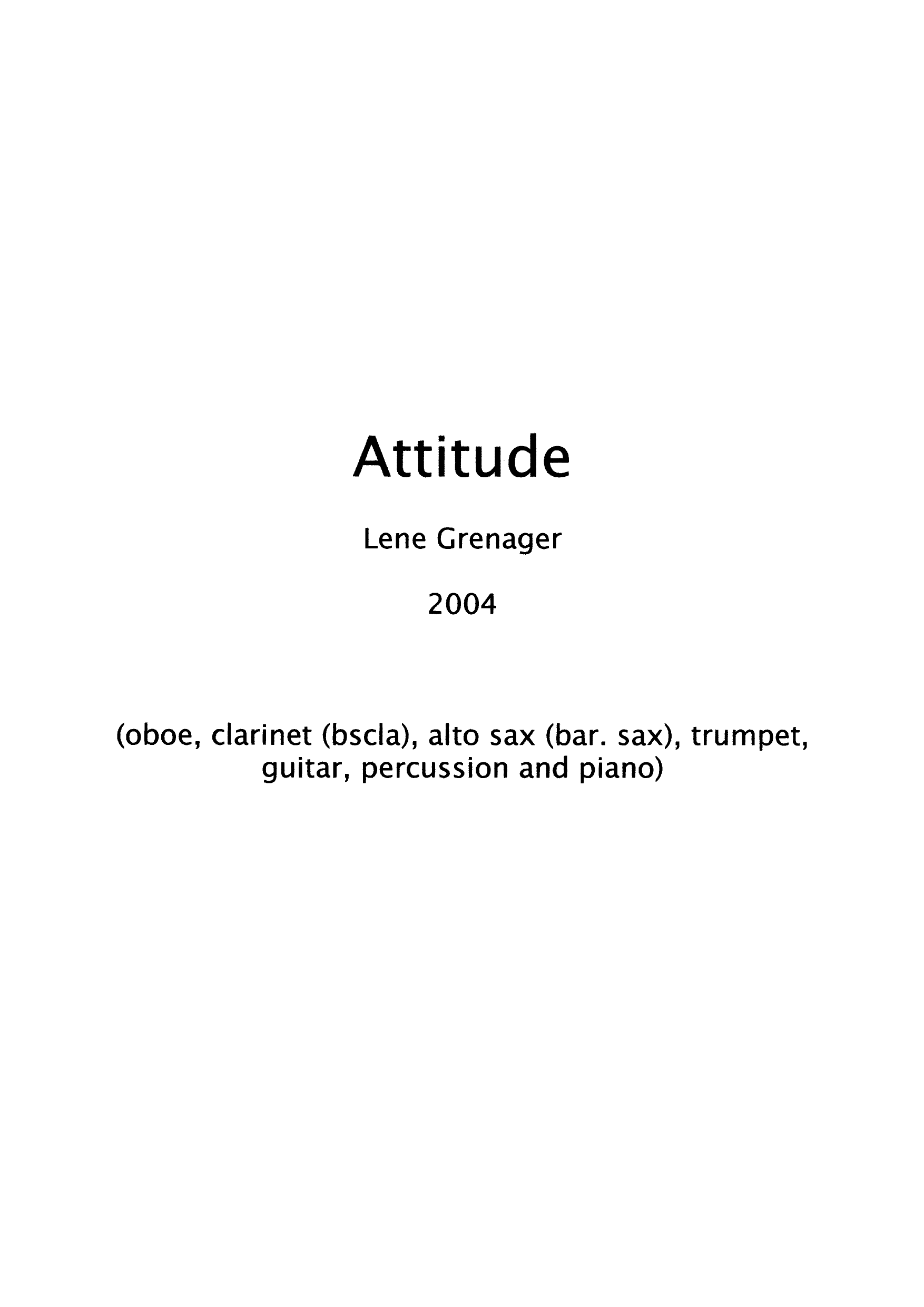Attitude