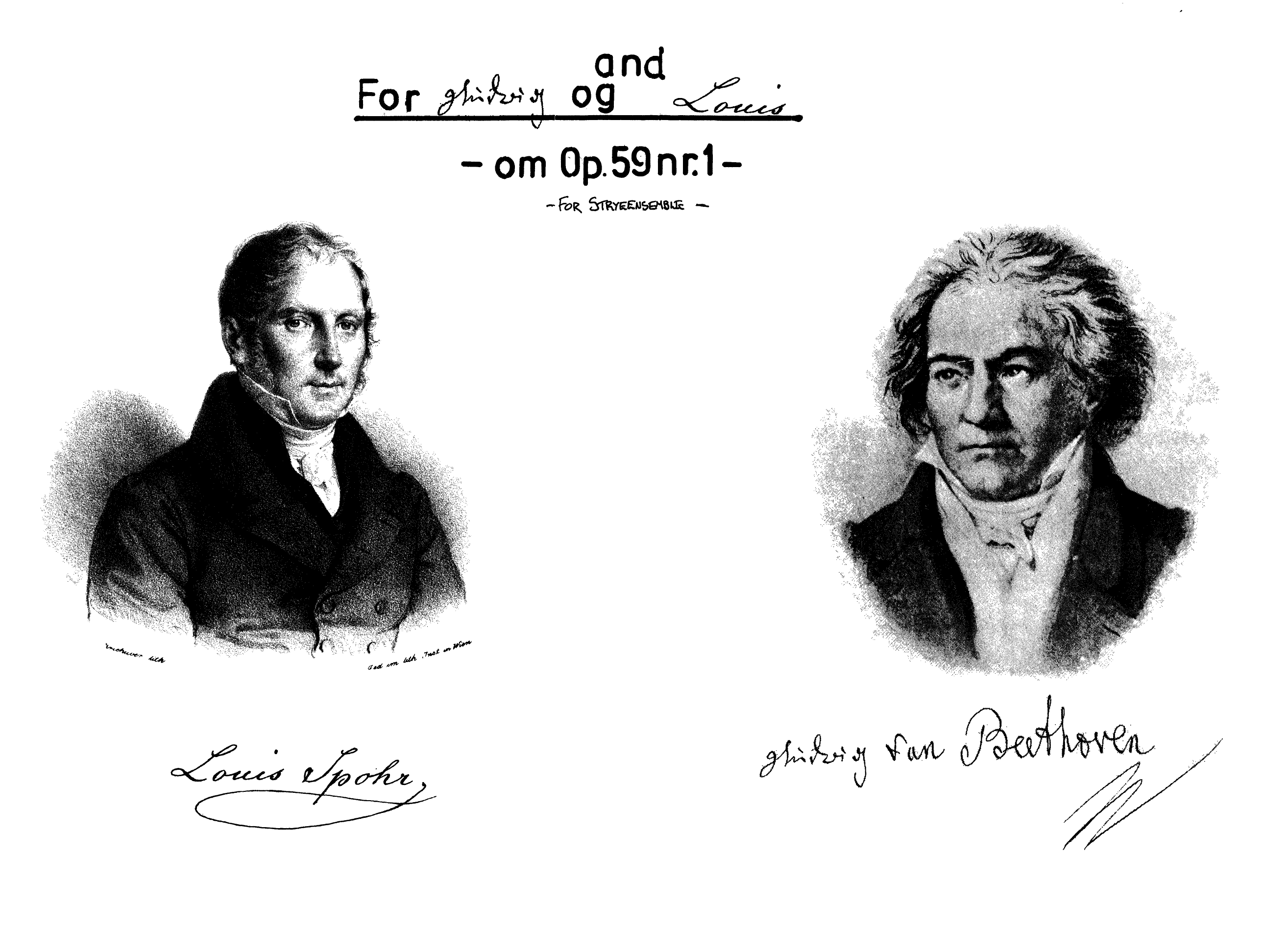 For Ludwig og Louis - Om Op. 59 nr. 1