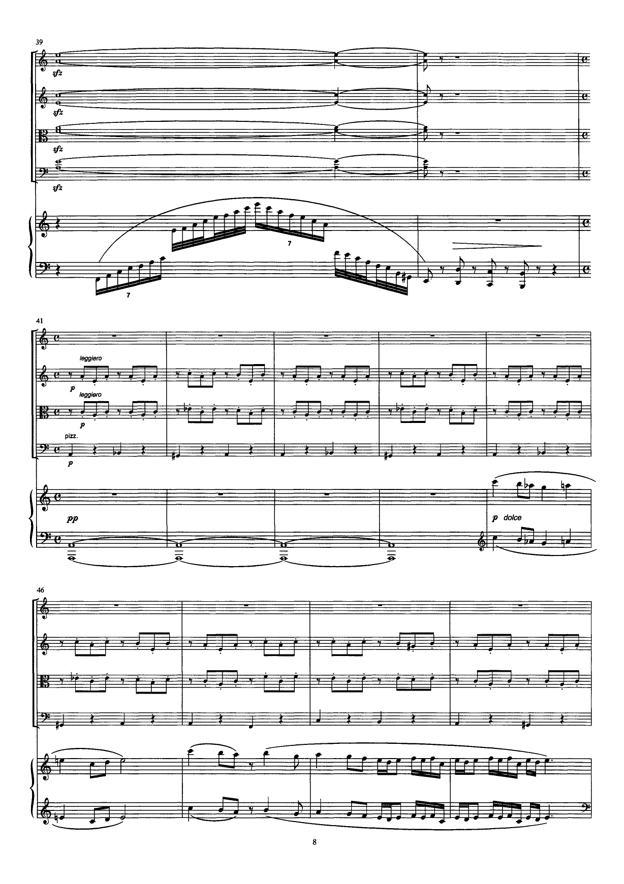 Quintet for Piano and Strings, Op. 59 - Image 8