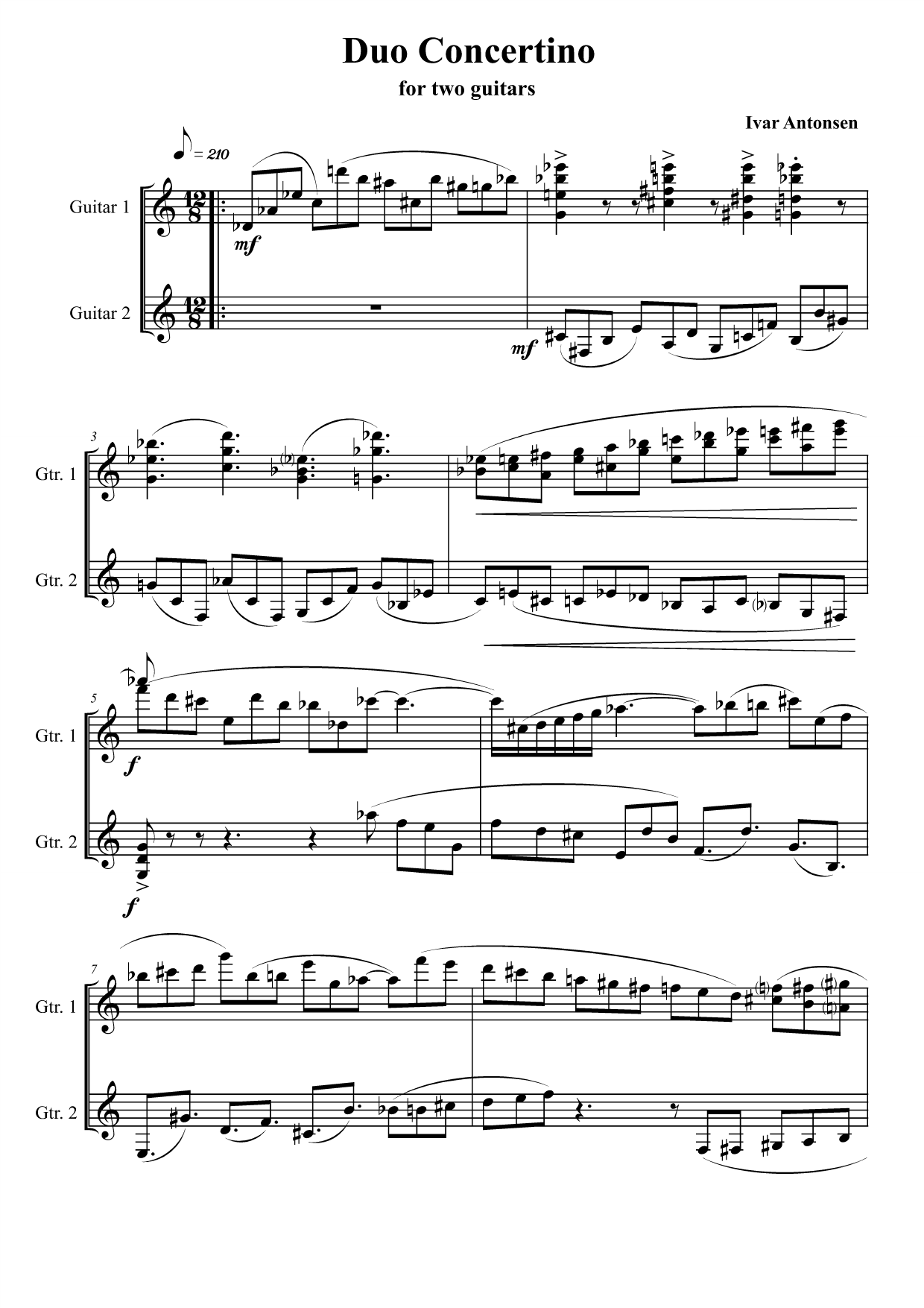 Duo Concertino - For two guitars