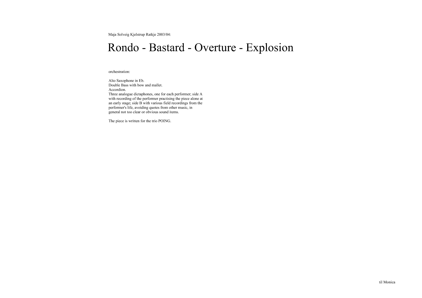 Rondo - Bastard - Overture - Explosion