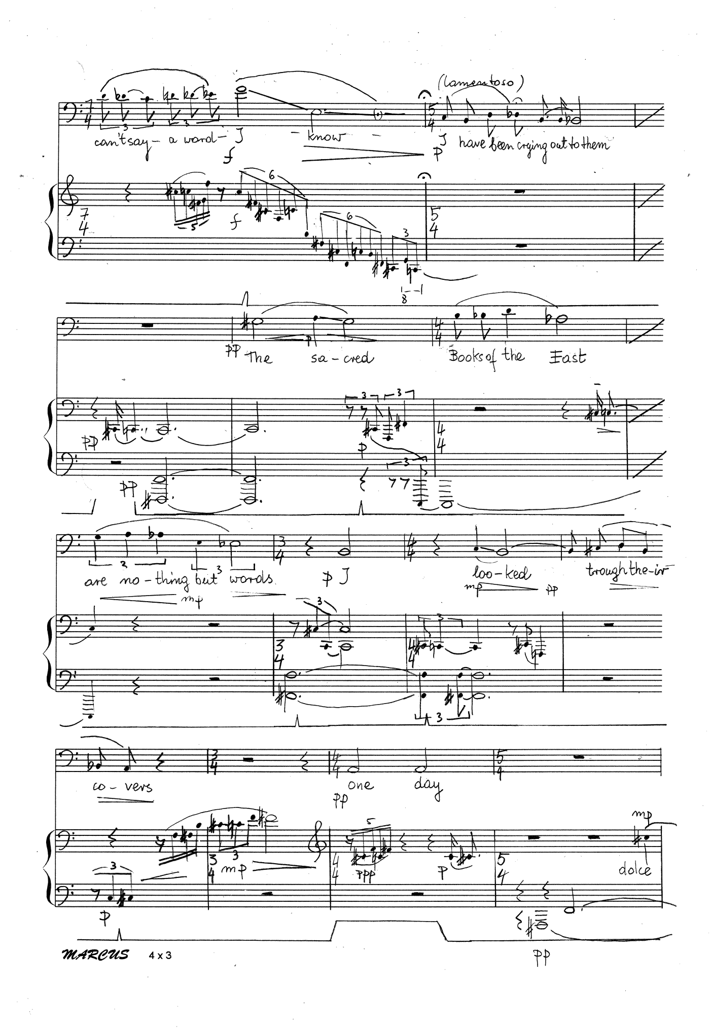 Kabir's songs - For baritone and piano - Bilde 4