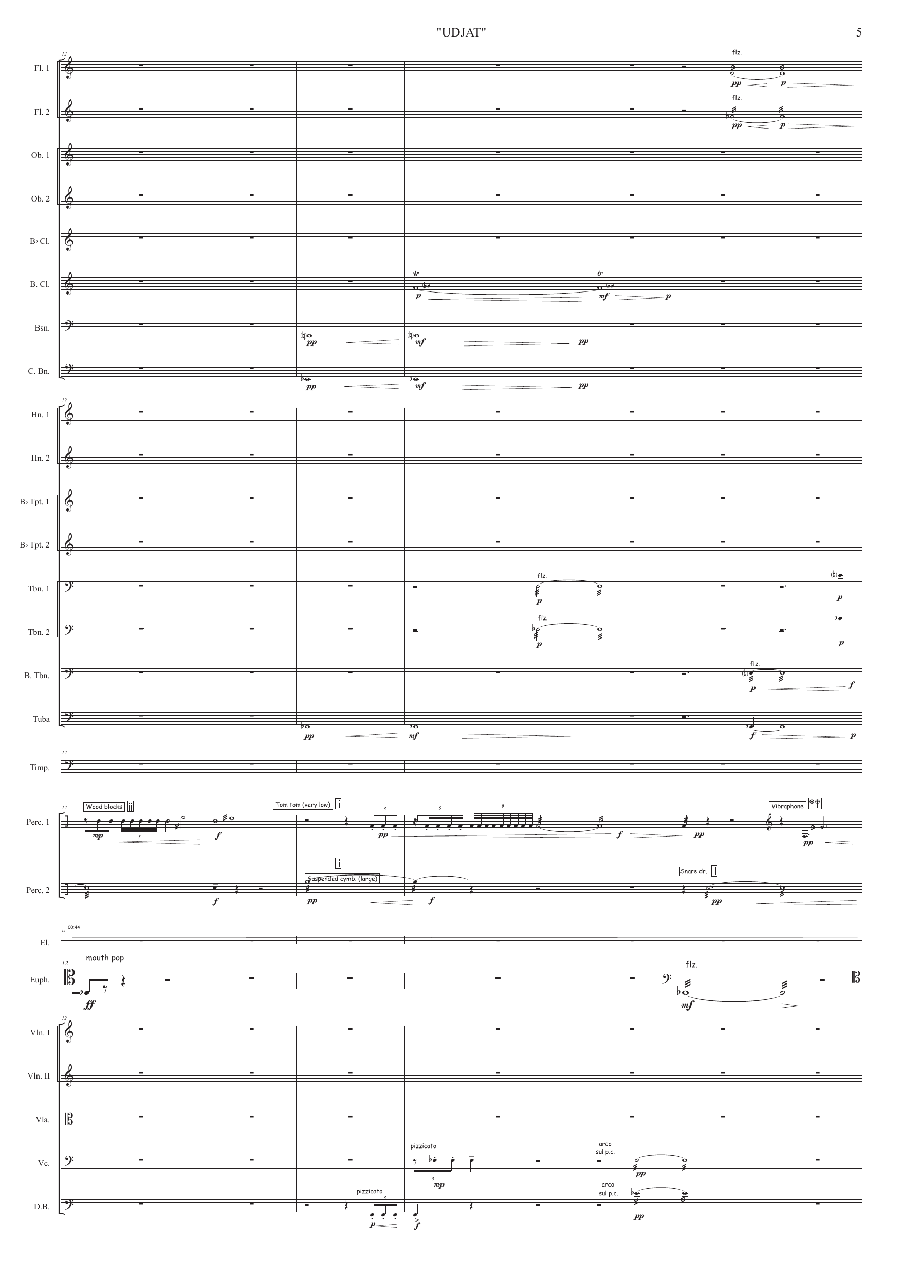 Udjat - For euphonium, orchestra and electronics - Image 5