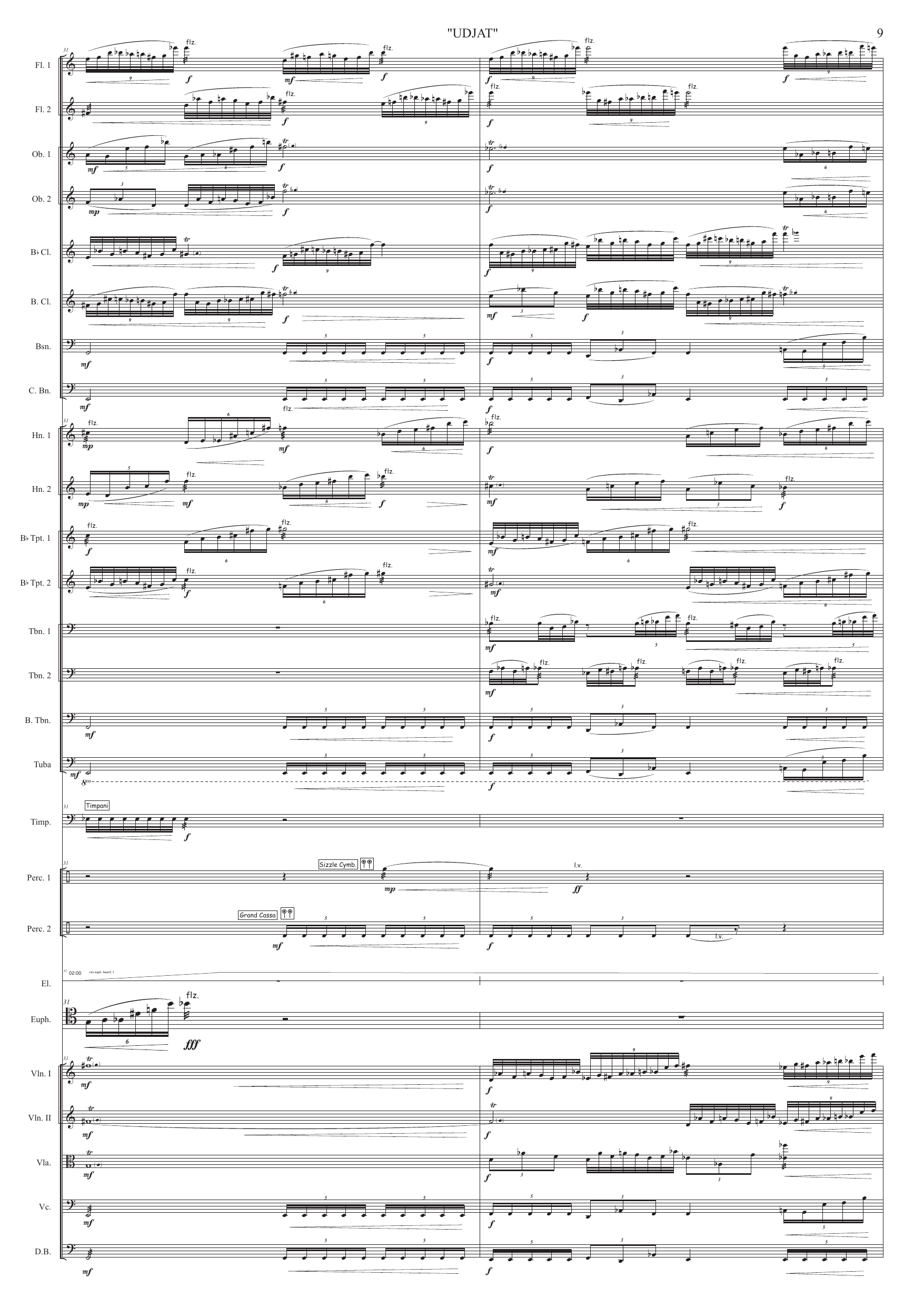 Udjat - For euphonium, orchestra and electronics - Image 9