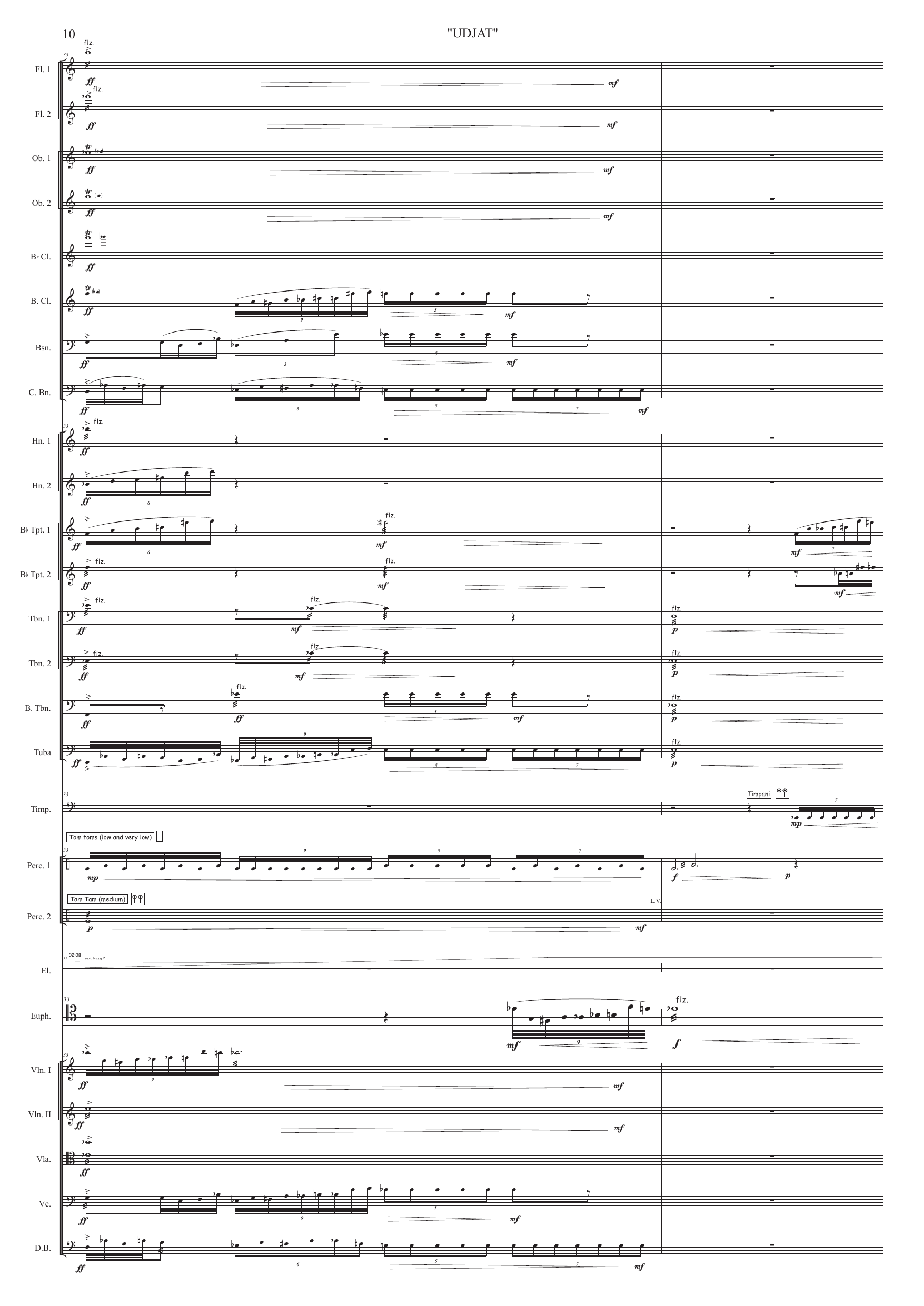 Udjat - For euphonium, orchestra and electronics - Image 10