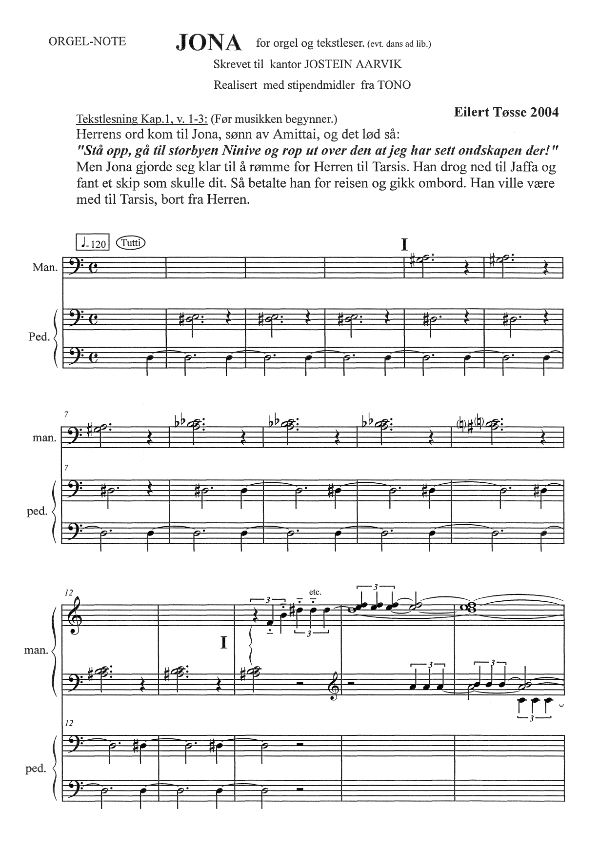 Jona - For orgel og tekstleser (evt. dans ad lib) - Image 3
