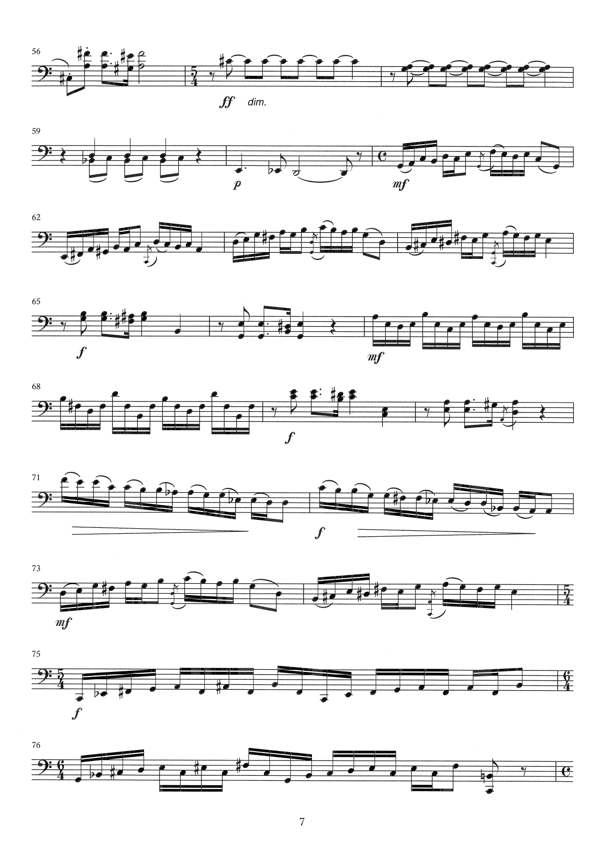 Suite No. 2 - For Violoncello solo, Op. 57 - Image 7