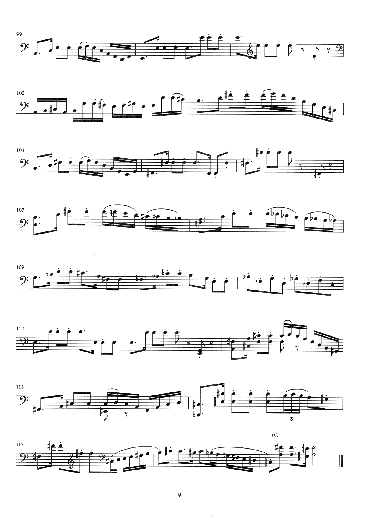 Suite No. 2 - For Violoncello solo, Op. 57 - Image 9