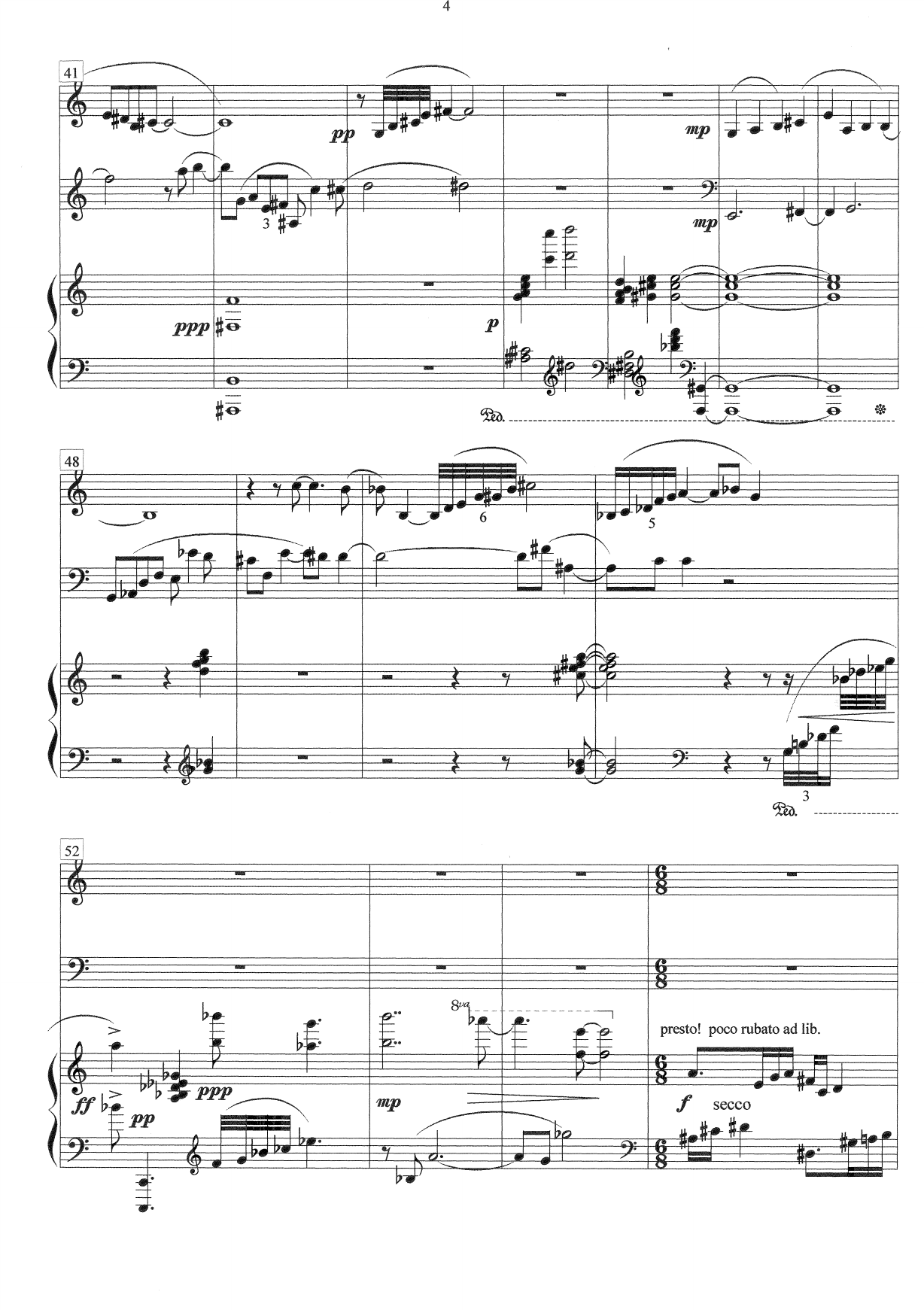 Trio dolente - Flute alto, cello, pianoforte - Bilde 4