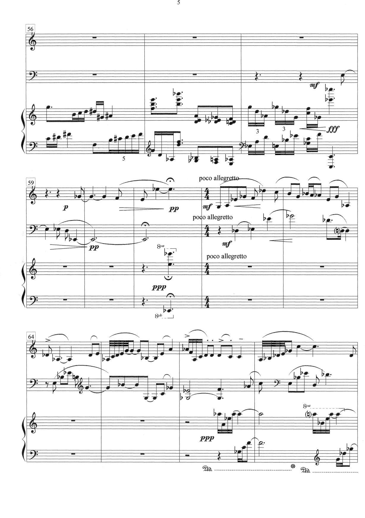 Trio dolente - Flute alto, cello, pianoforte - Bilde 5