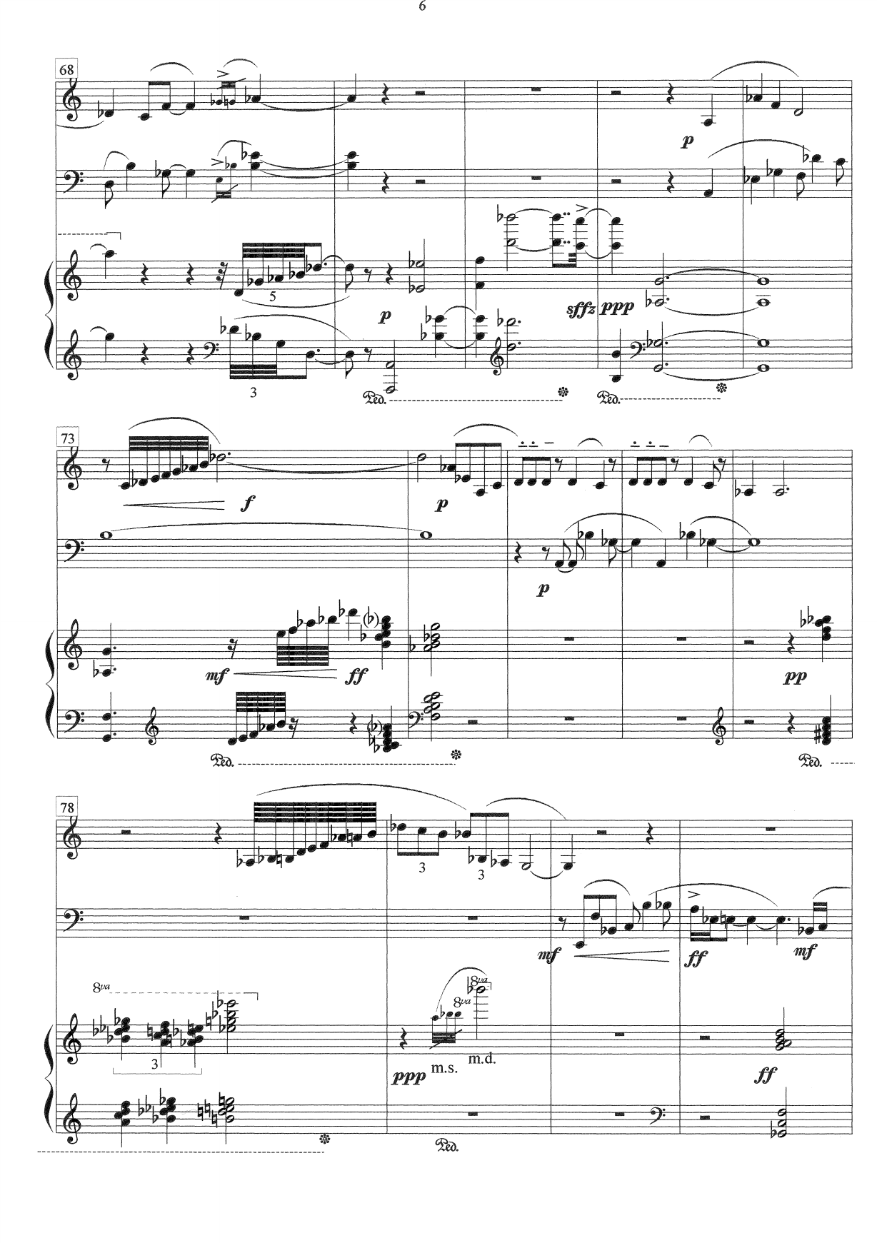 Trio dolente - Flute alto, cello, pianoforte - Bilde 6