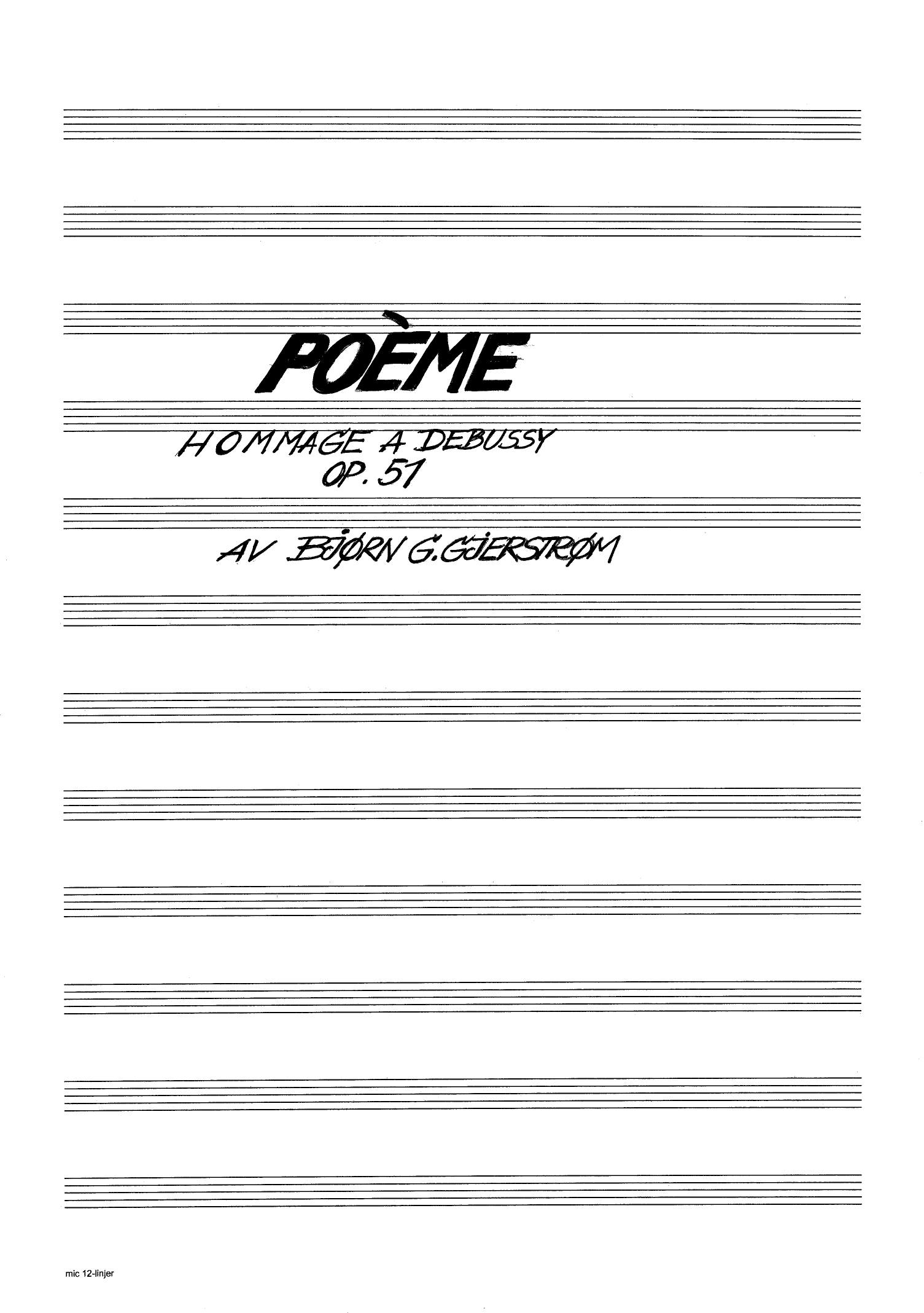 Trio dolente - Flute alto, cello, pianoforte