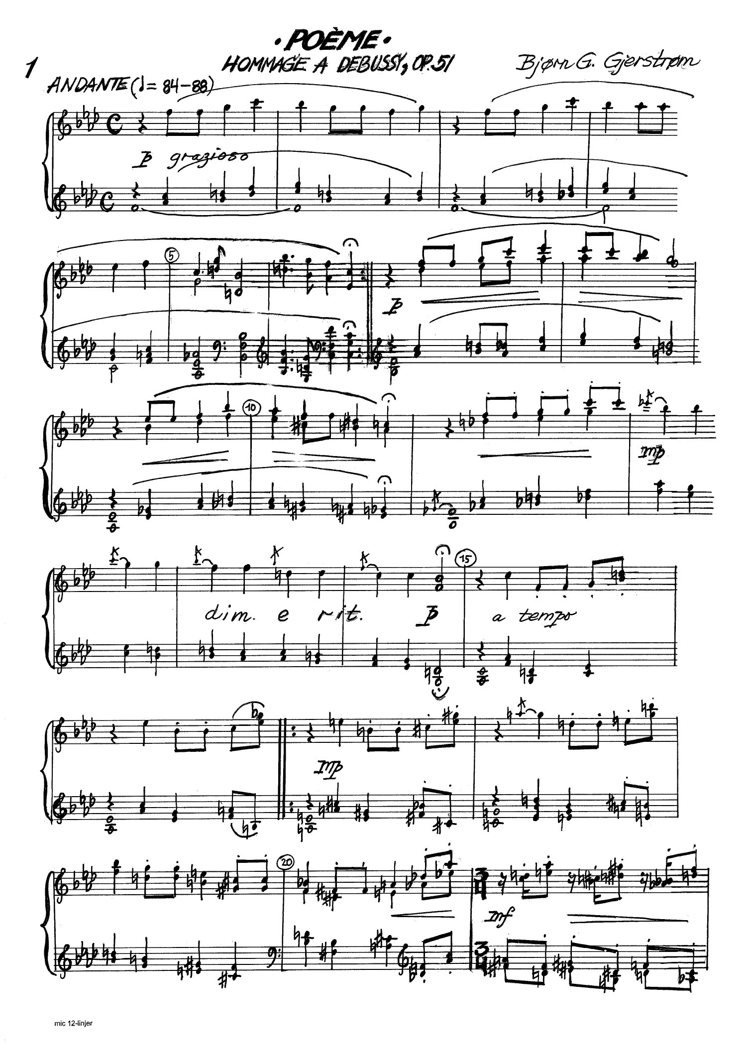 Trio dolente - Flute alto, cello, pianoforte - Image 3