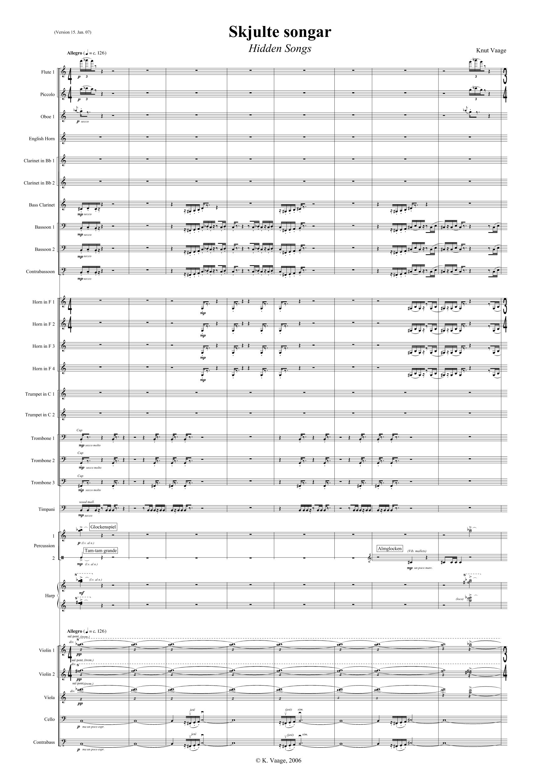 Skjulte songar - For orkester - Bilde 3
