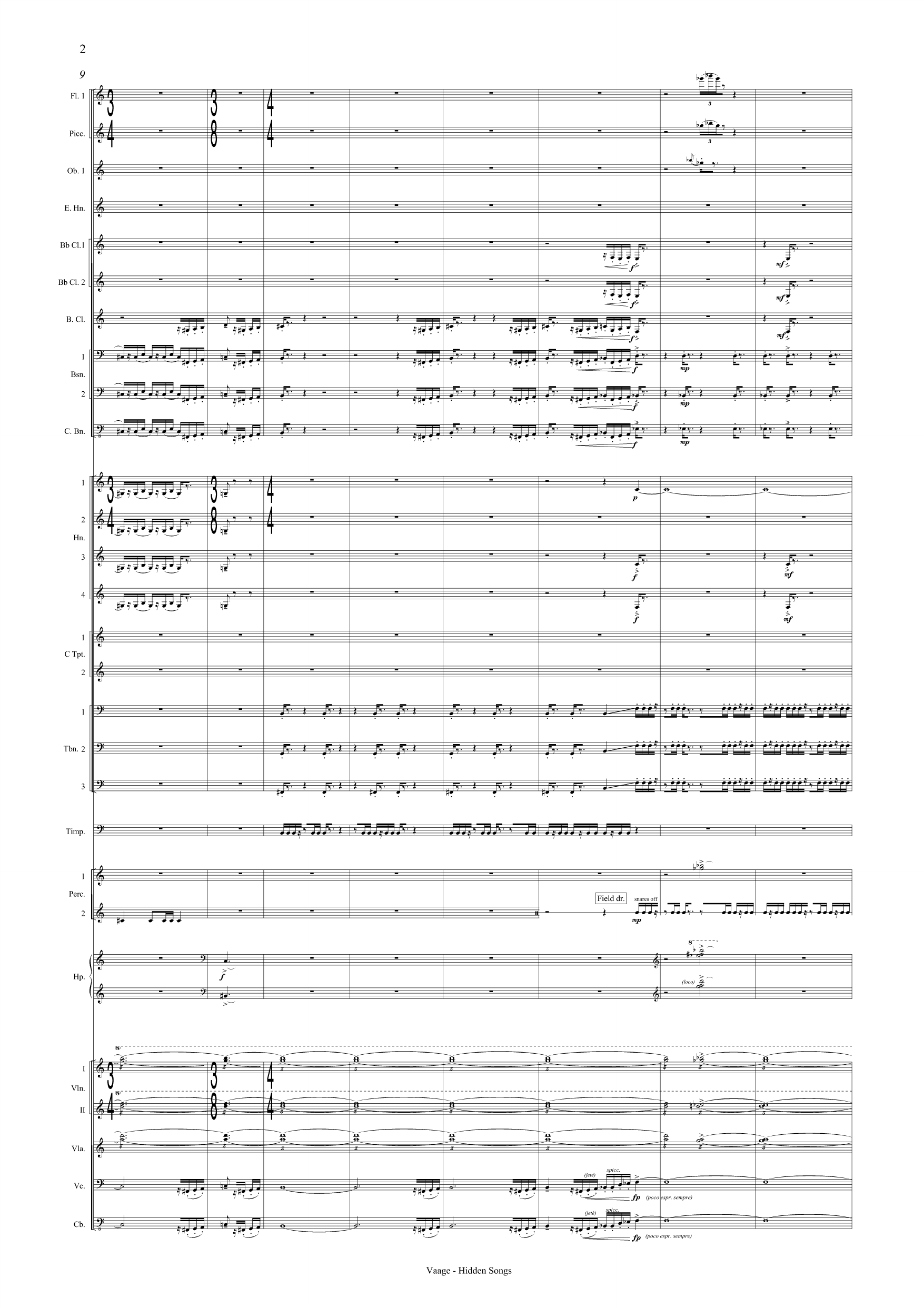 Skjulte songar - For orkester - Bilde 4
