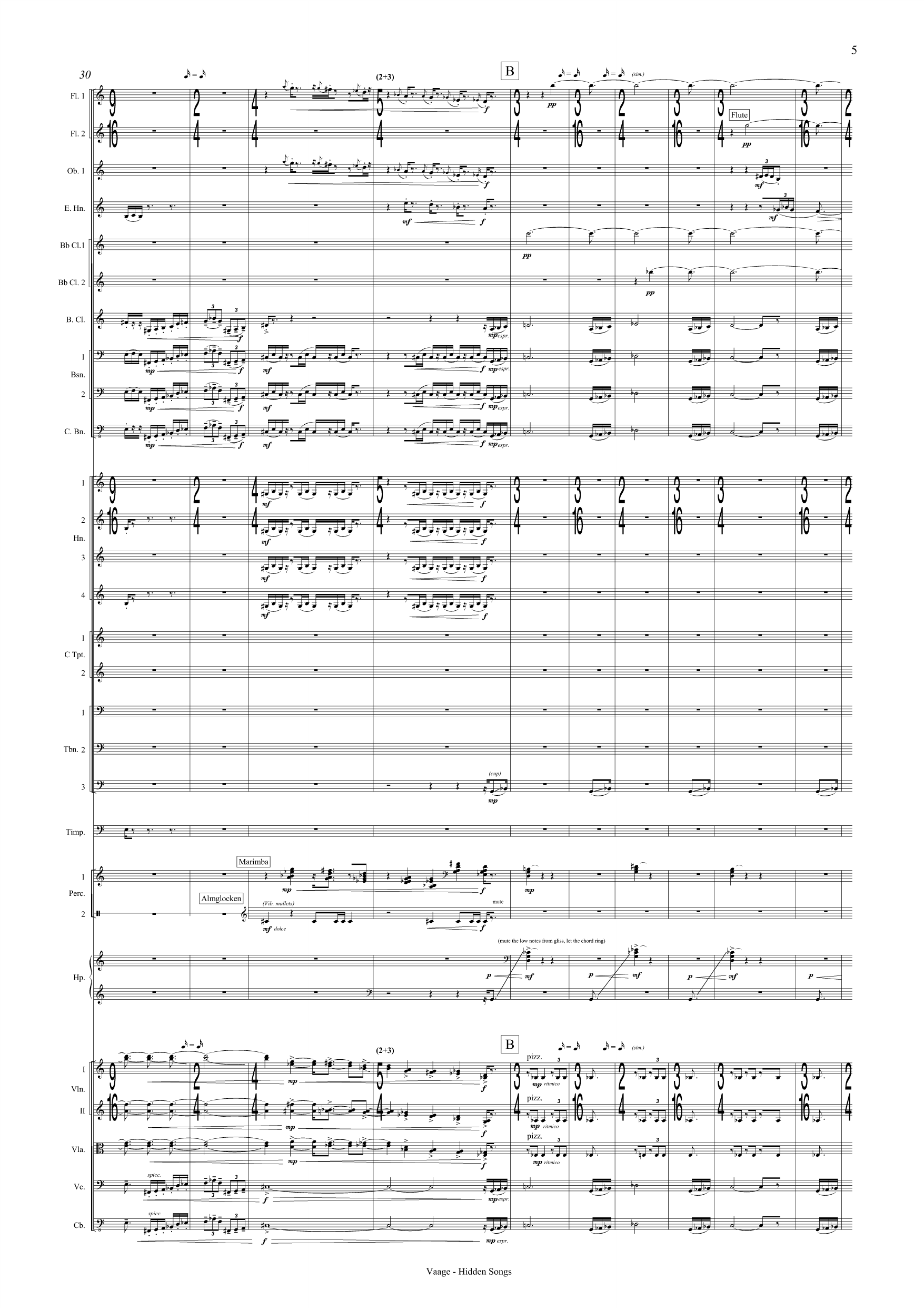 Skjulte songar - For orkester - Bilde 7