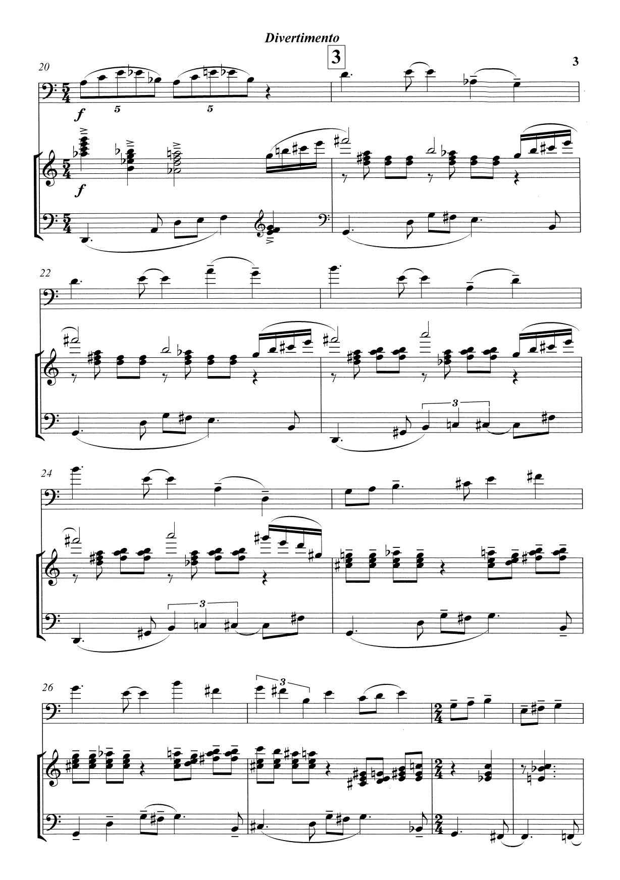 Divertimento - For euphonium and piano - Image 7