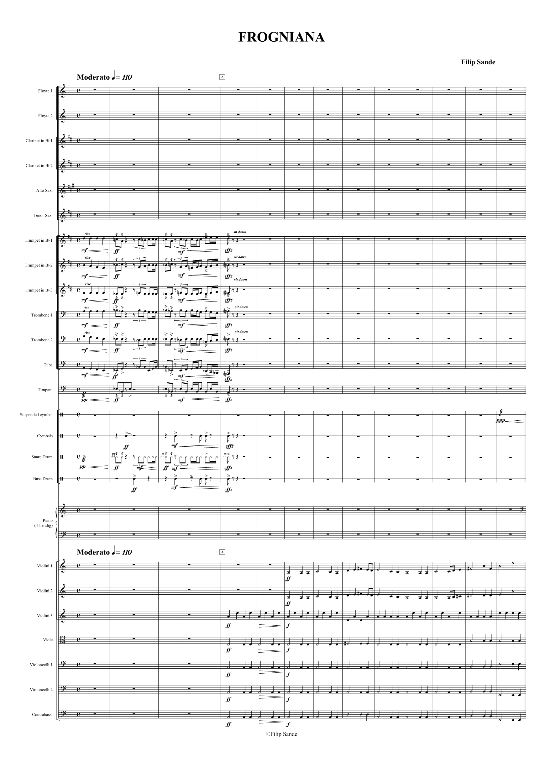 Frogniana - For skoleorkester, op. 49 - Image 3