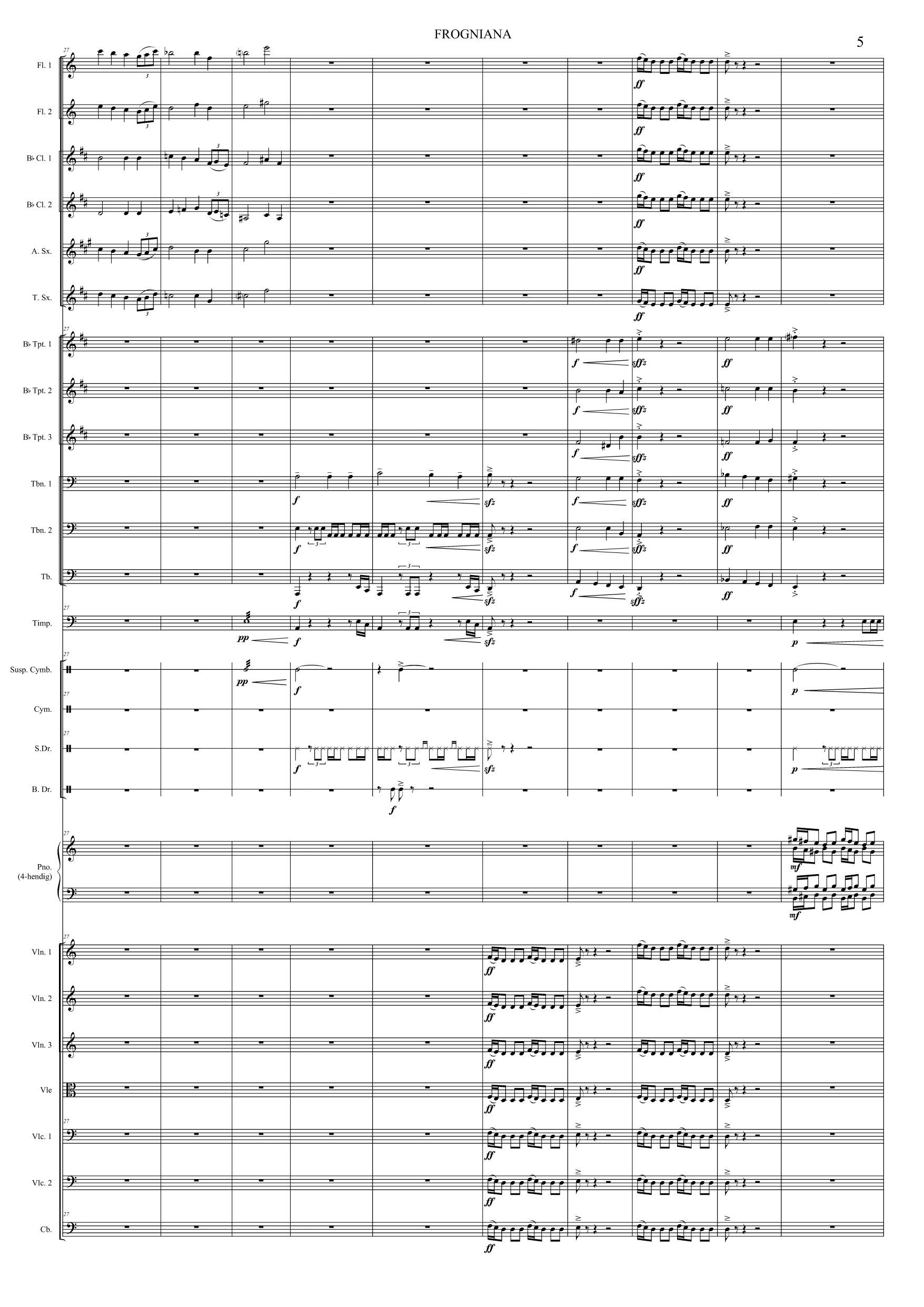 Frogniana - For skoleorkester, op. 49 - Image 5