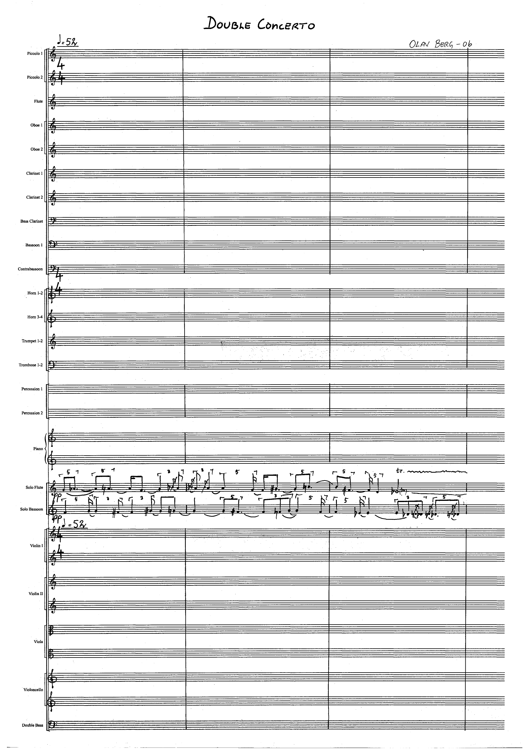 Double Concerto for flute/bass flute and bassoon - Image 3