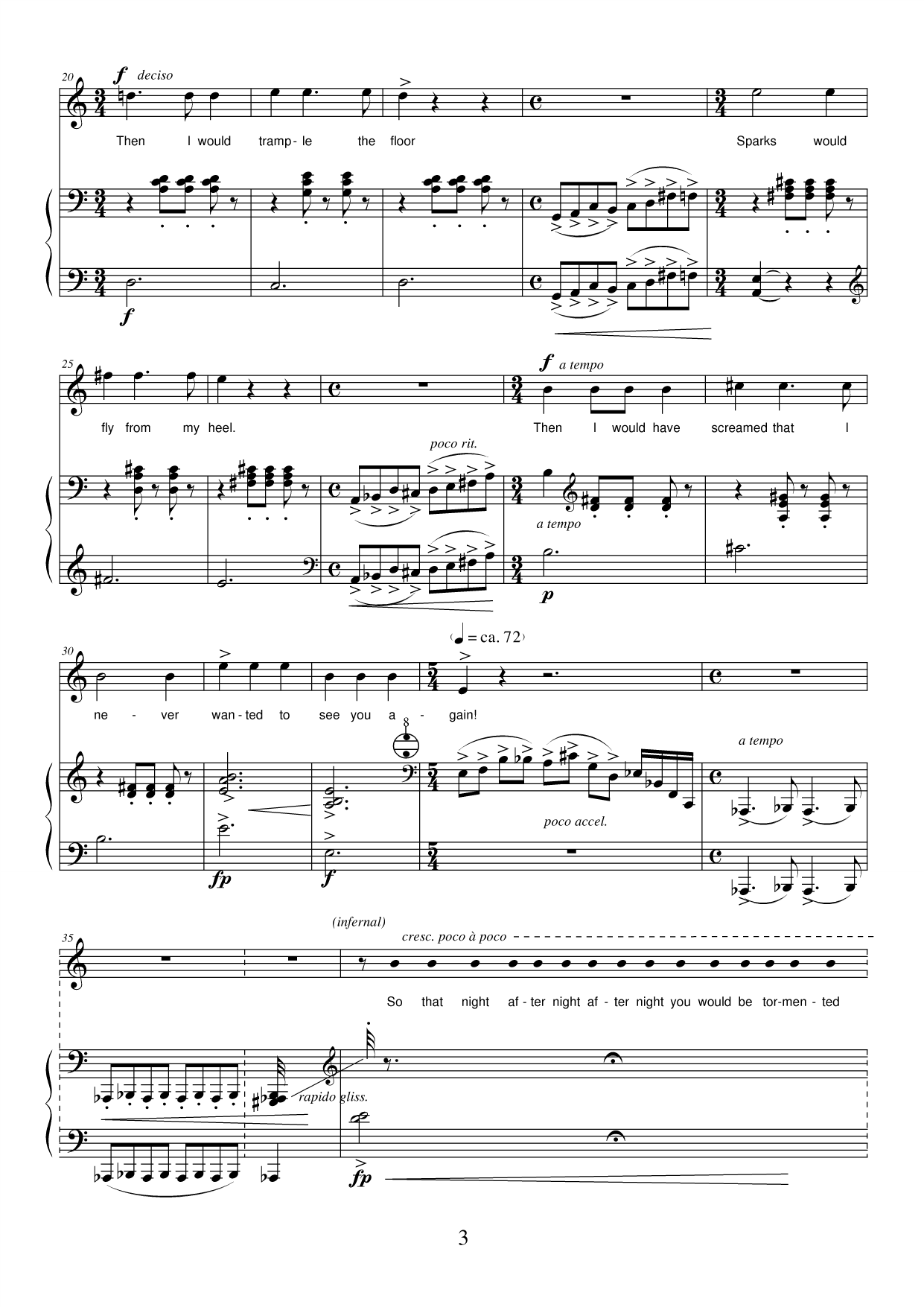 Two Wild Cherries - For soprano and accordion, Op. 71 - Image 3
