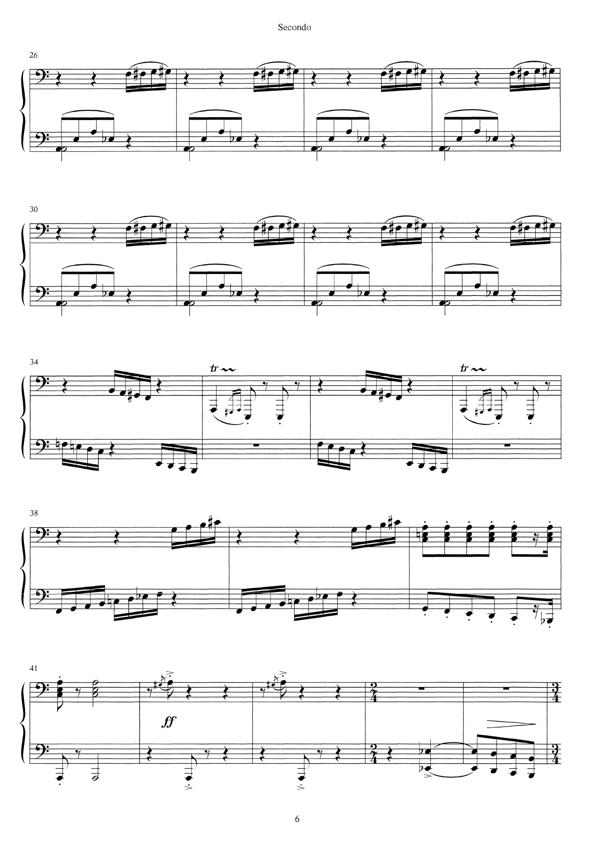 Fantasy on Songs About Birds - Suite for piano four hands, Op. 70 - Image 6