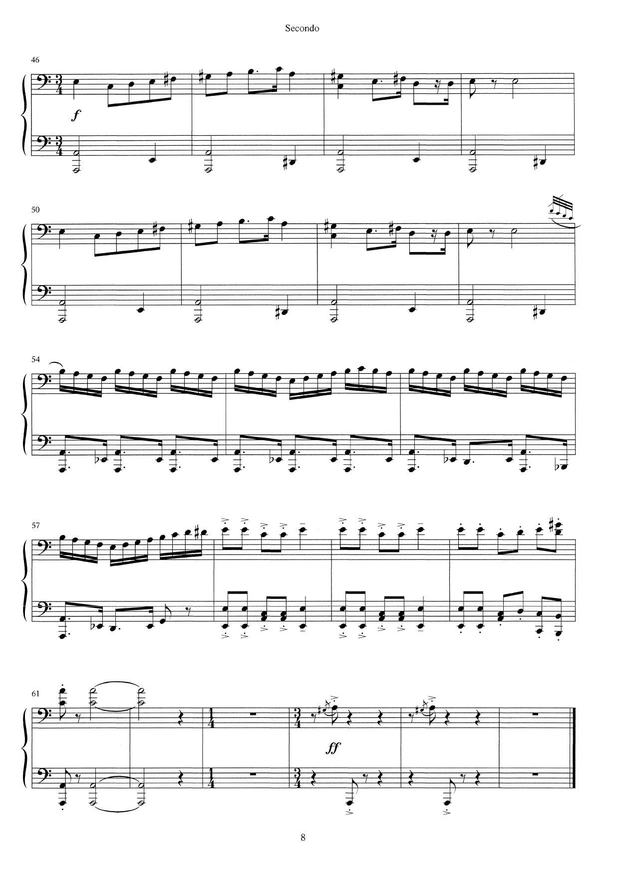 Fantasy on Songs About Birds - Suite for piano four hands, Op. 70 - Image 8