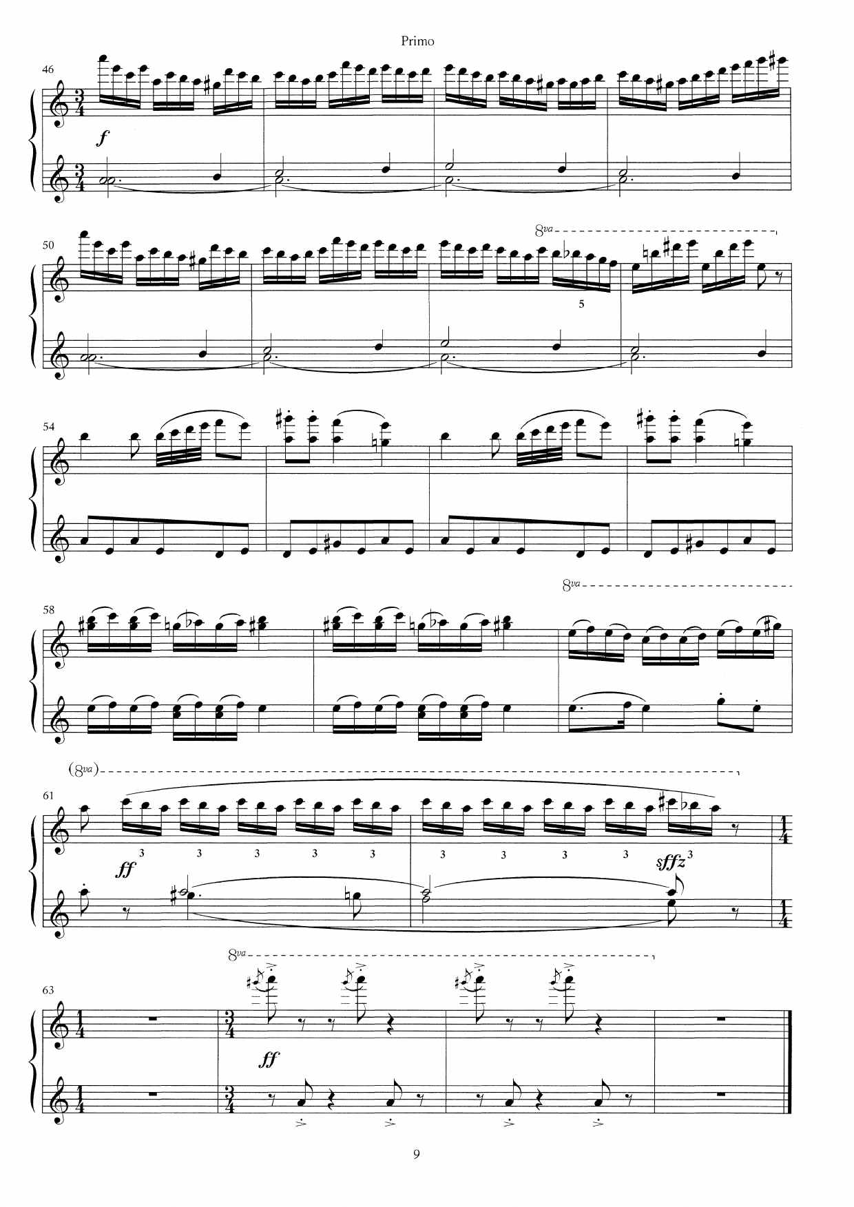 Fantasy on Songs About Birds - Suite for piano four hands, Op. 70 - Image 9