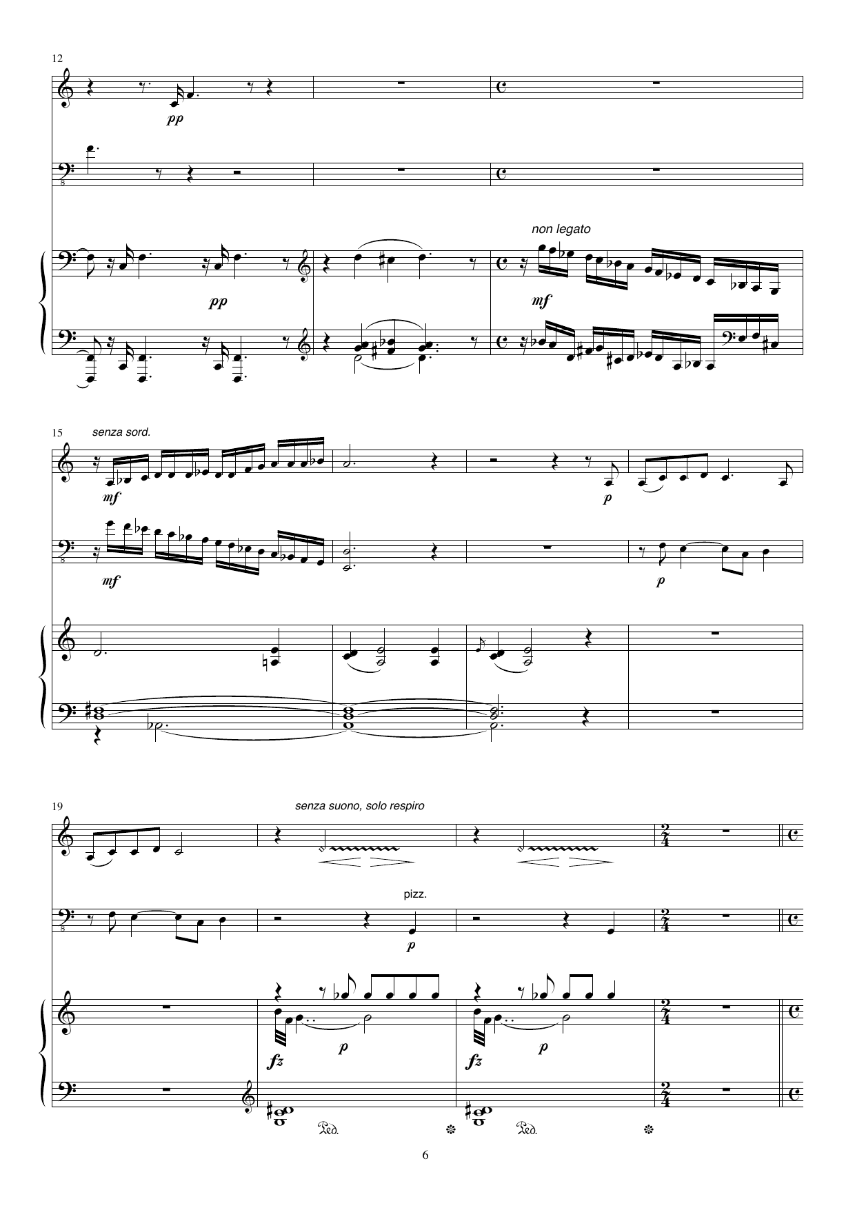 The World of the Lost Birds - Trio for horn (F), double bass and piano, Op, 67 - Image 6