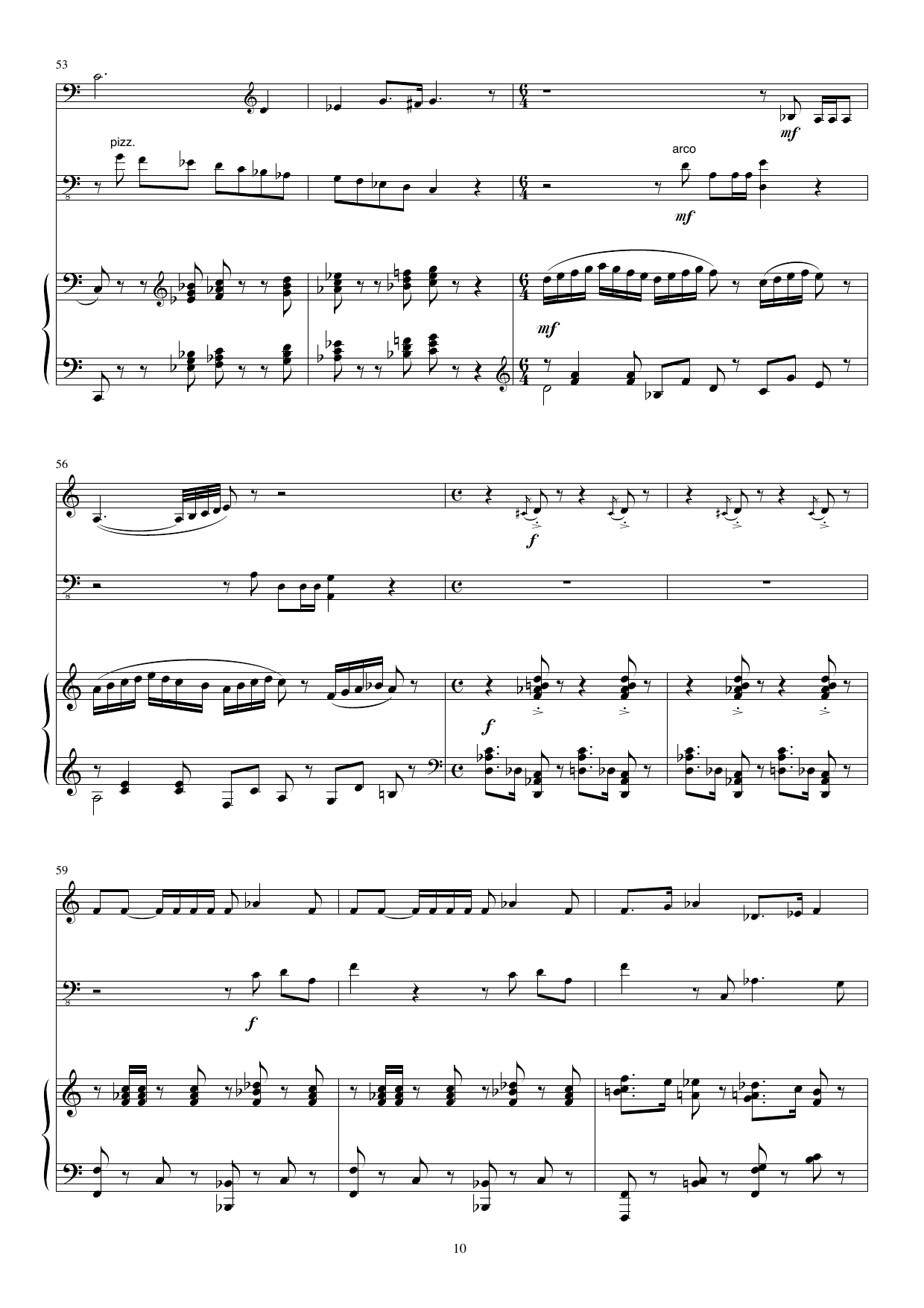 The World of the Lost Birds - Trio for horn (F), double bass and piano, Op, 67 - Image 10